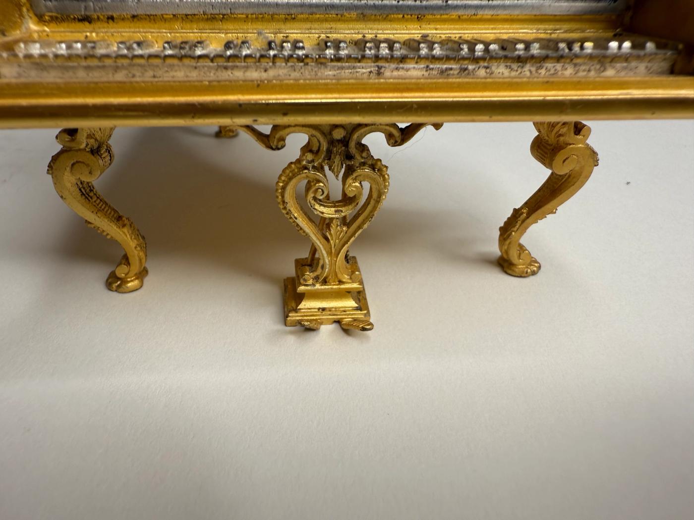 Silver, Gilt & Lapis Lazuli Piano-Form Box