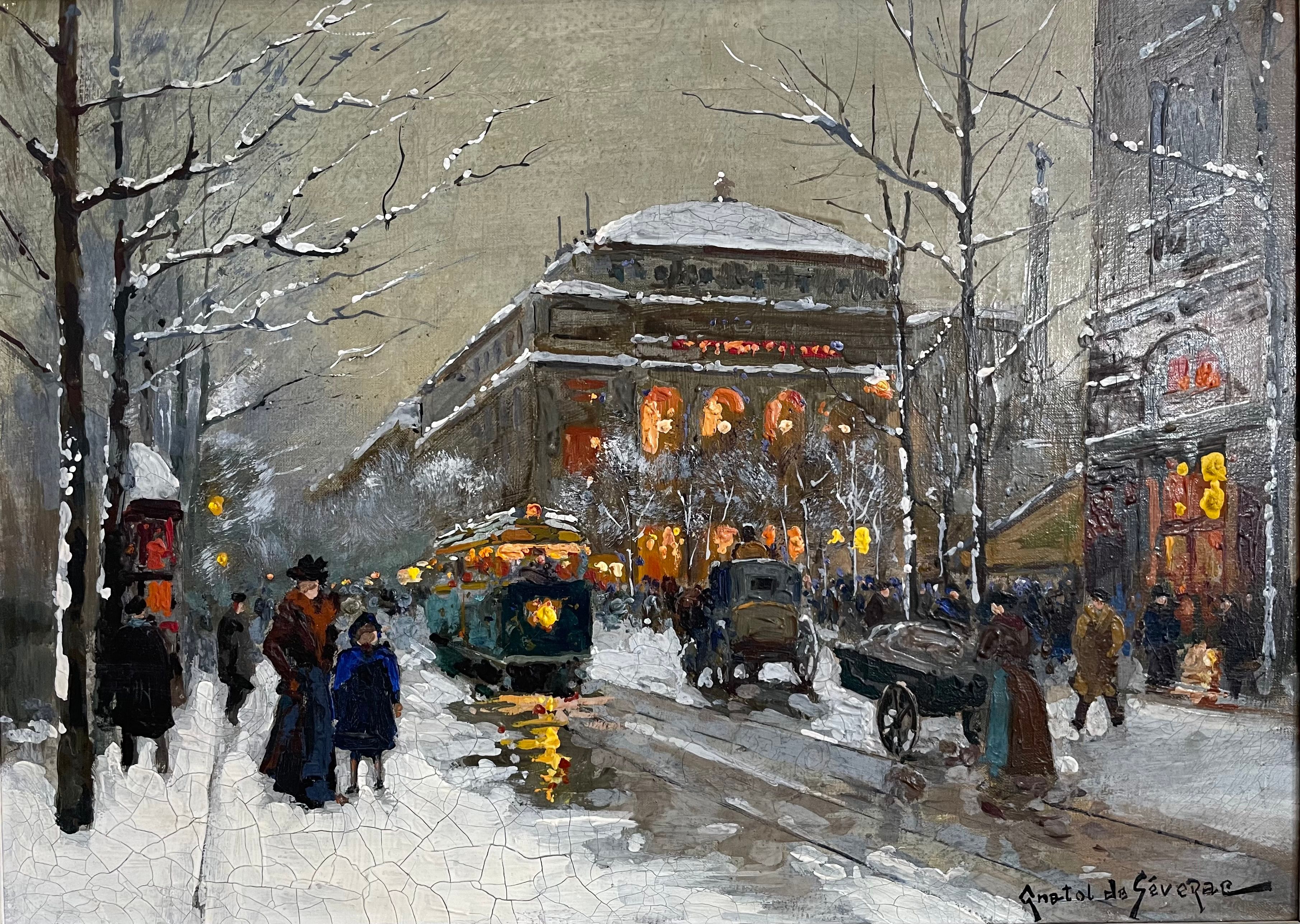 Place du Châtelet, Winter, view 2