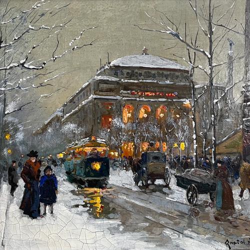 Place du Châtelet, Winter, view 2