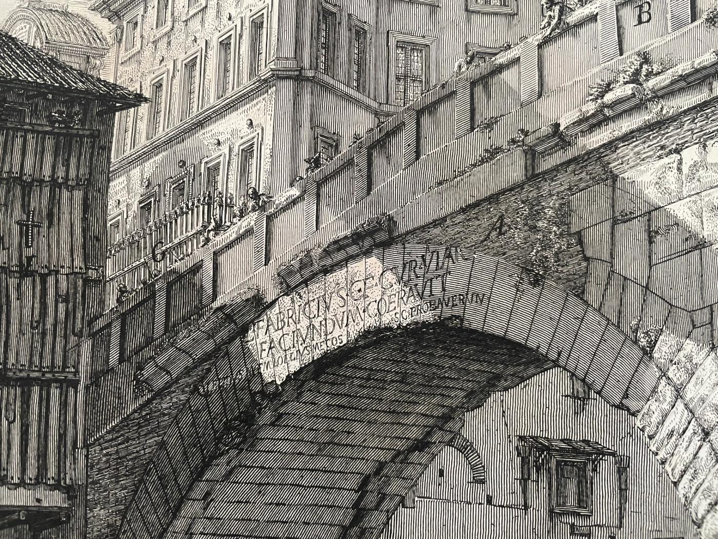 Veduta del Ponte Fabrizio (Pons Fabricius)