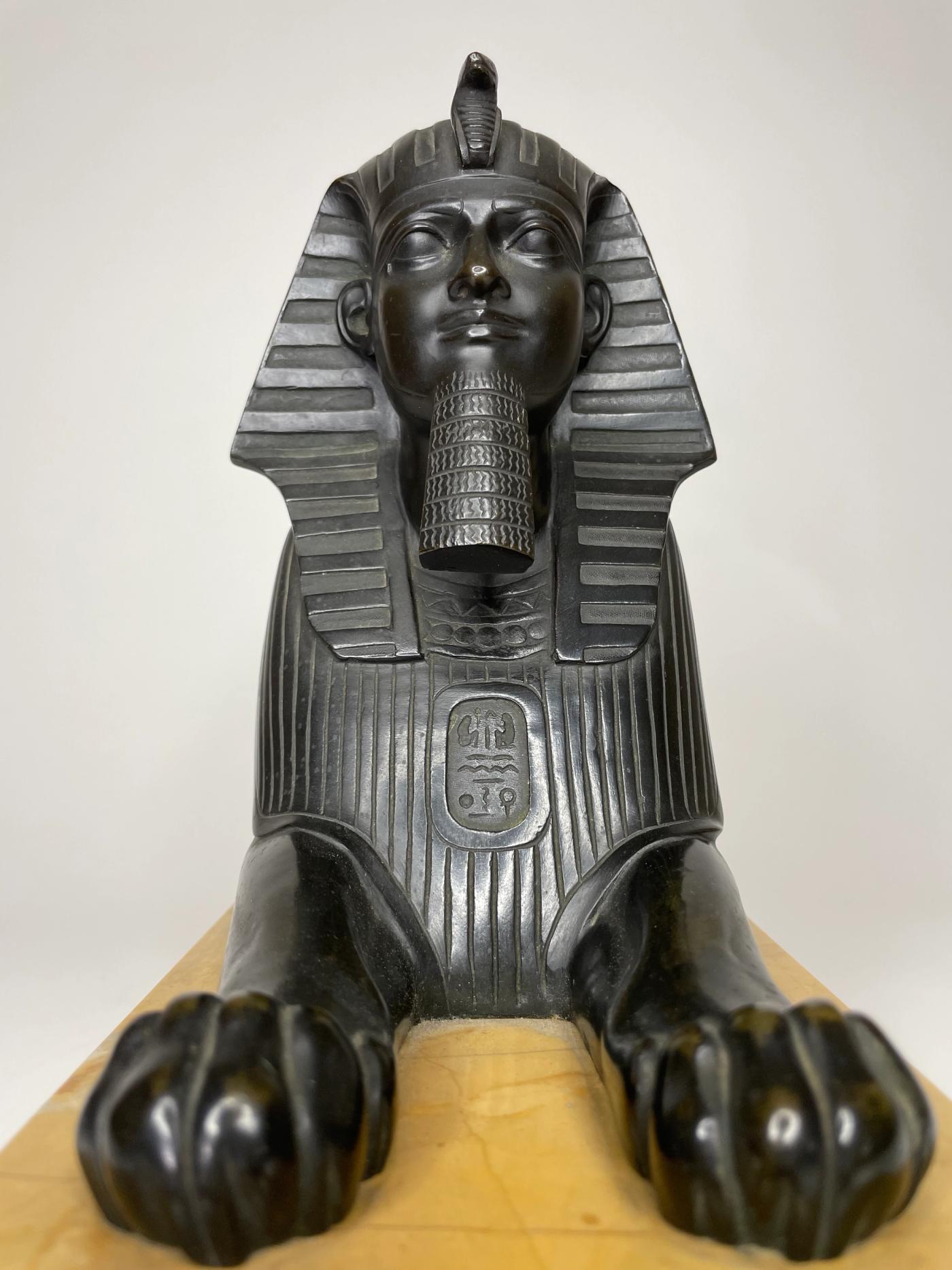 Egyptian Revival Bronze Sphinx