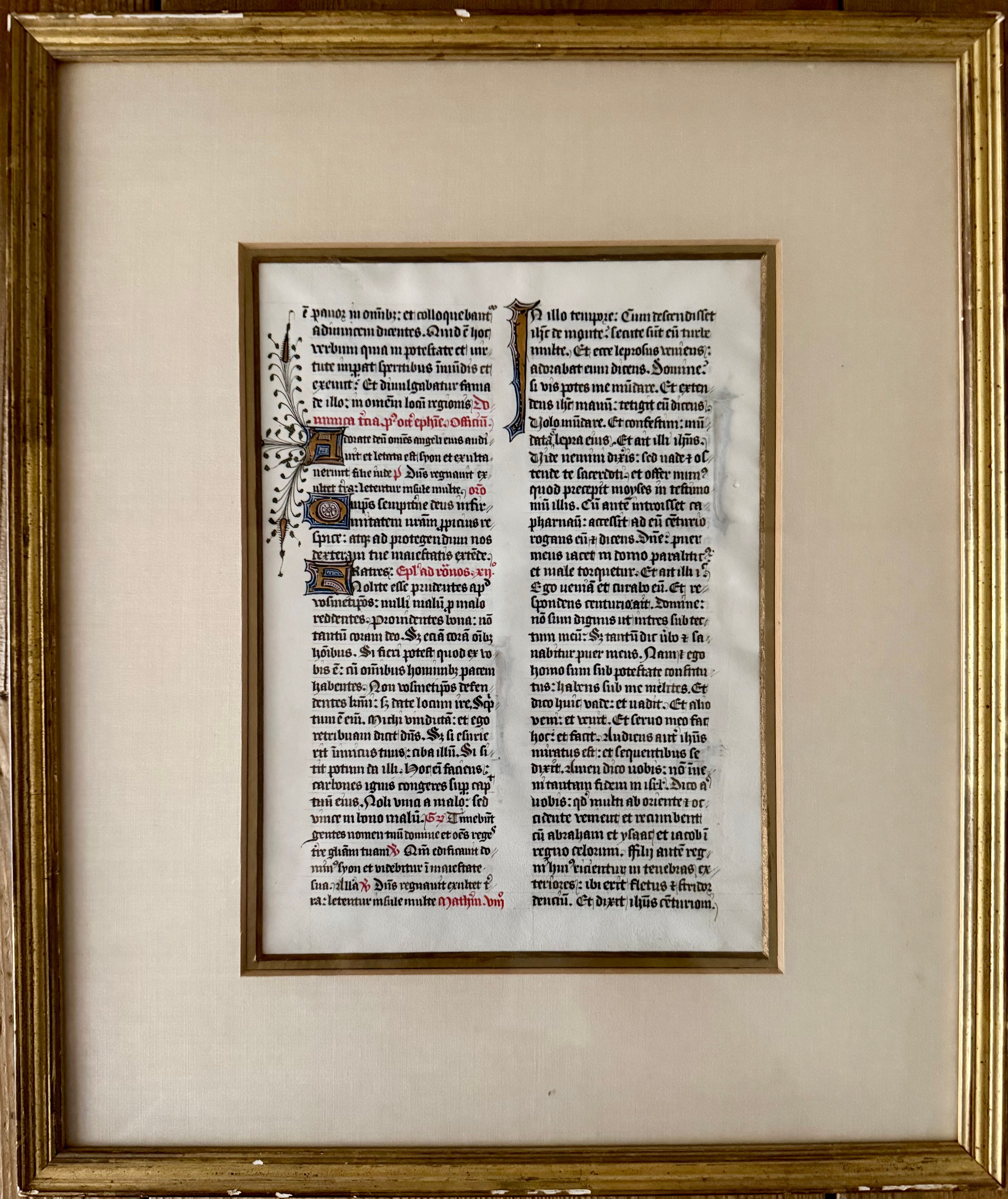 Illuminated Manuscript Leaf, view 2