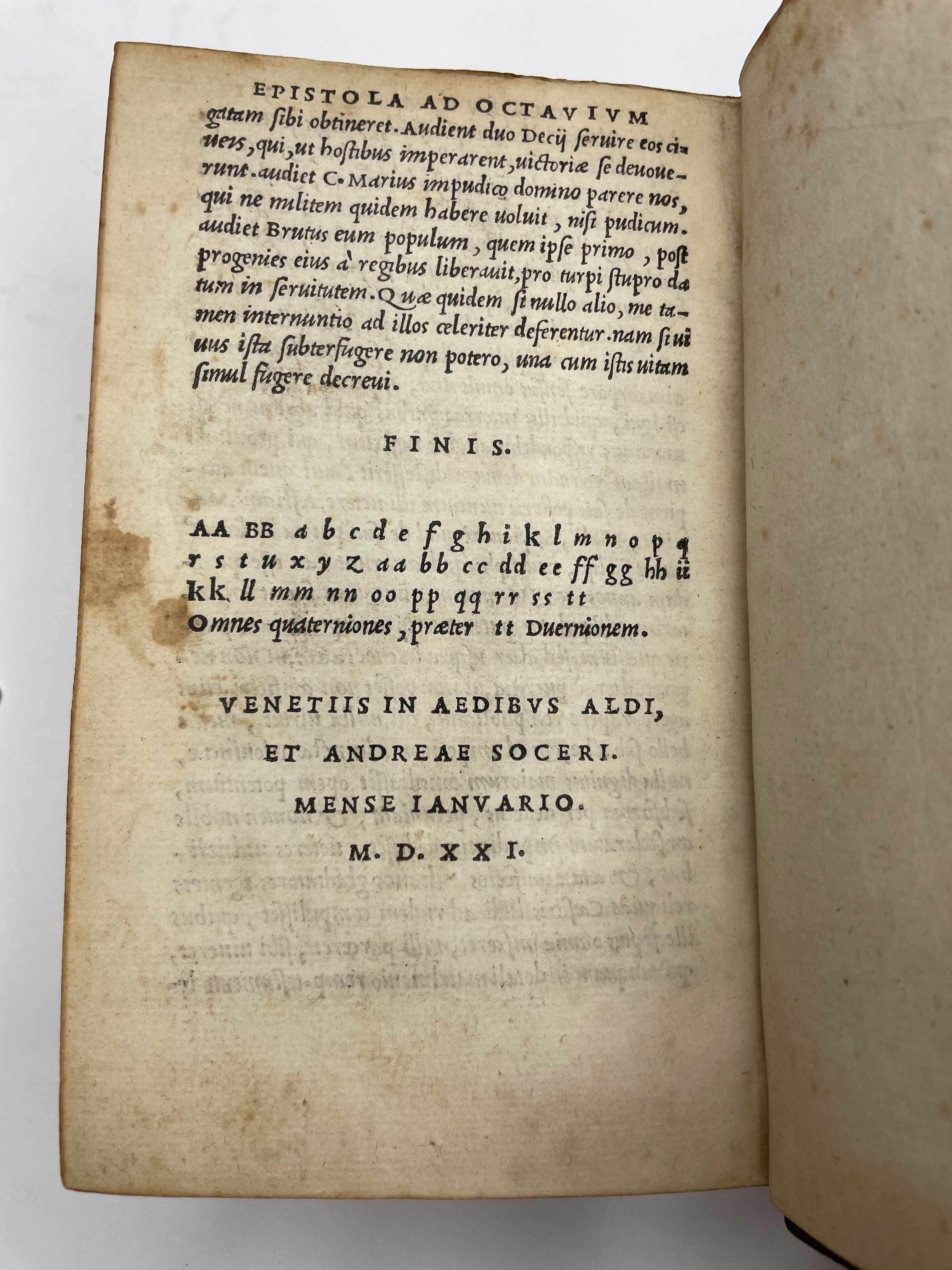 Aldine Edition of Cicero’s Letters to Atticus, view 4