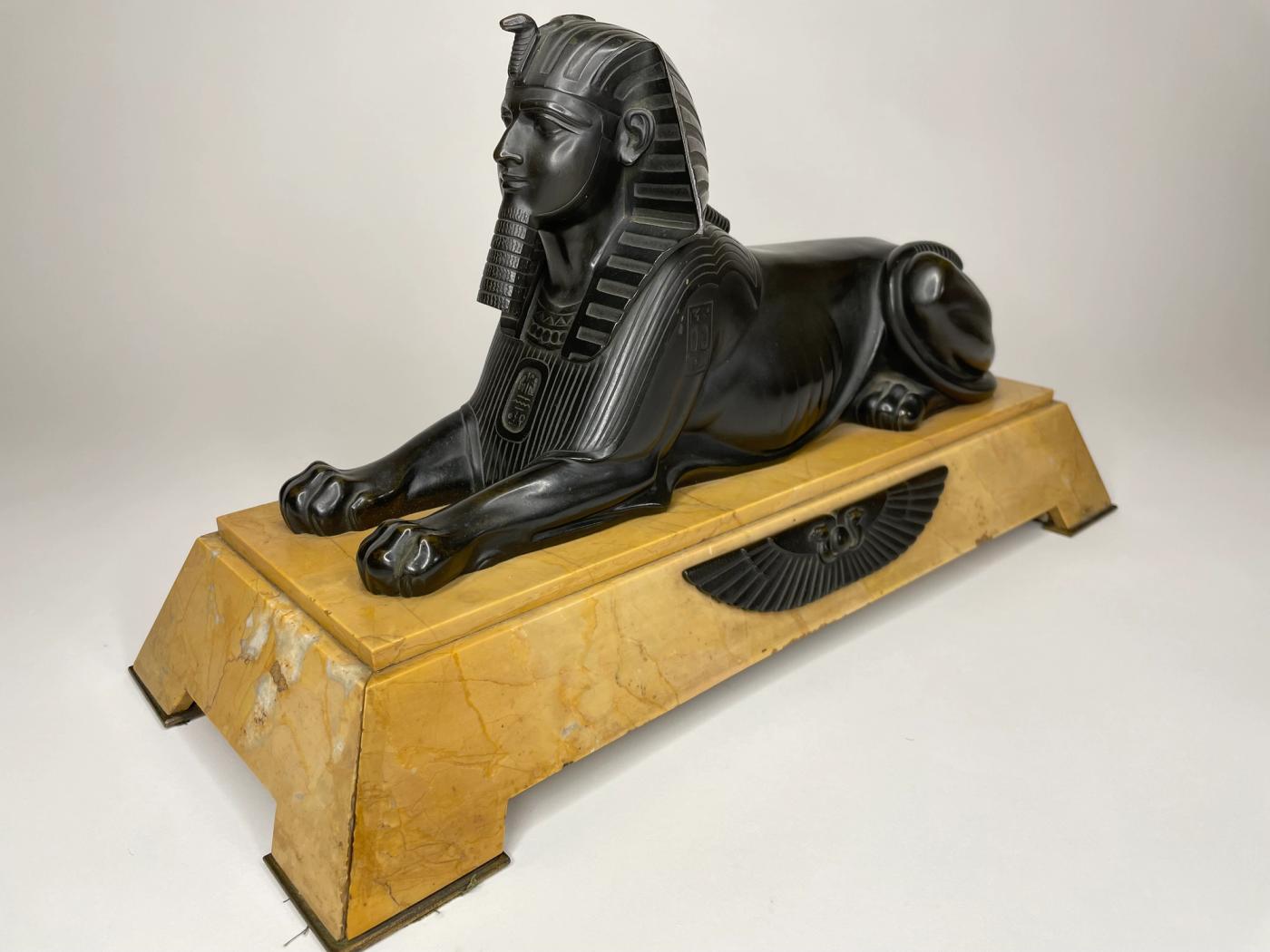 Egyptian Revival Bronze Sphinx
