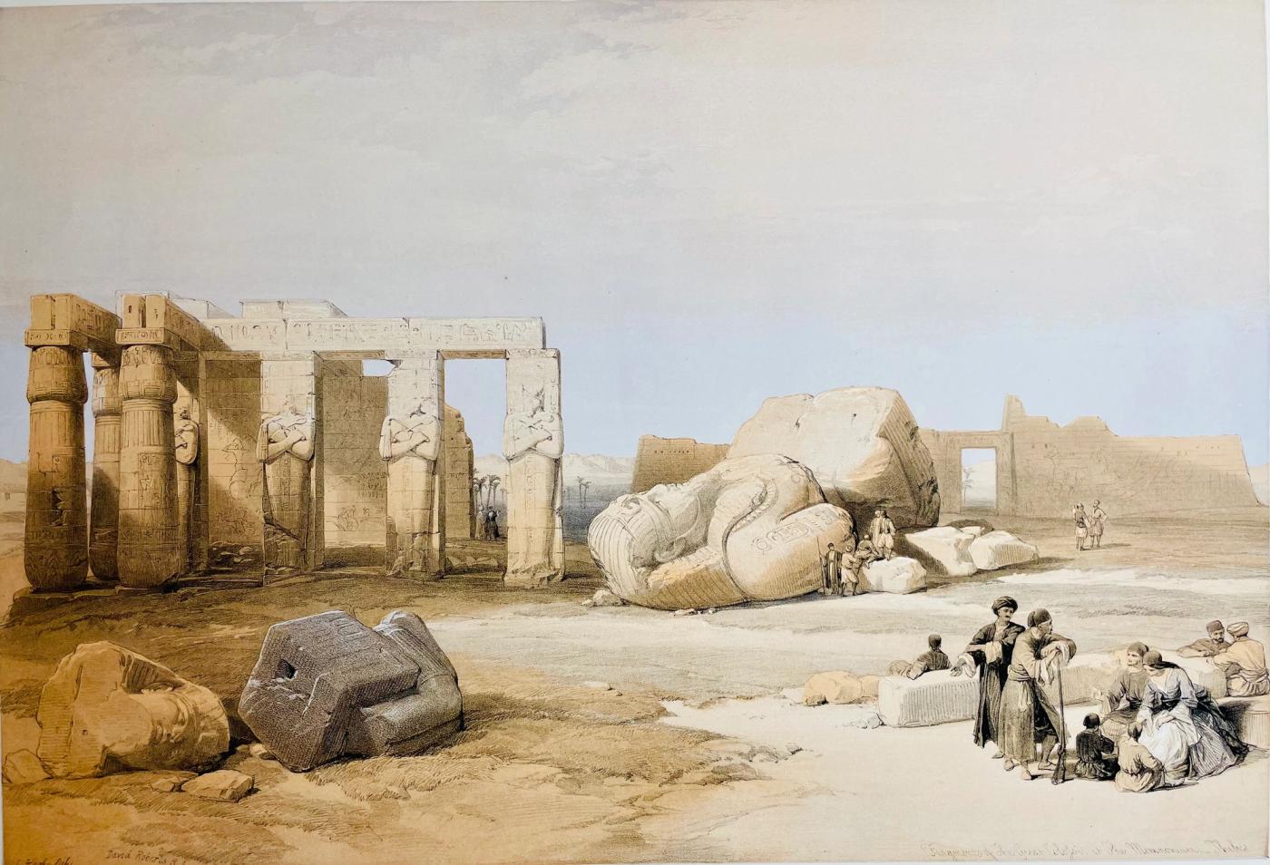 Fragments of the Great Colossi, at the Memnonium, Thebes