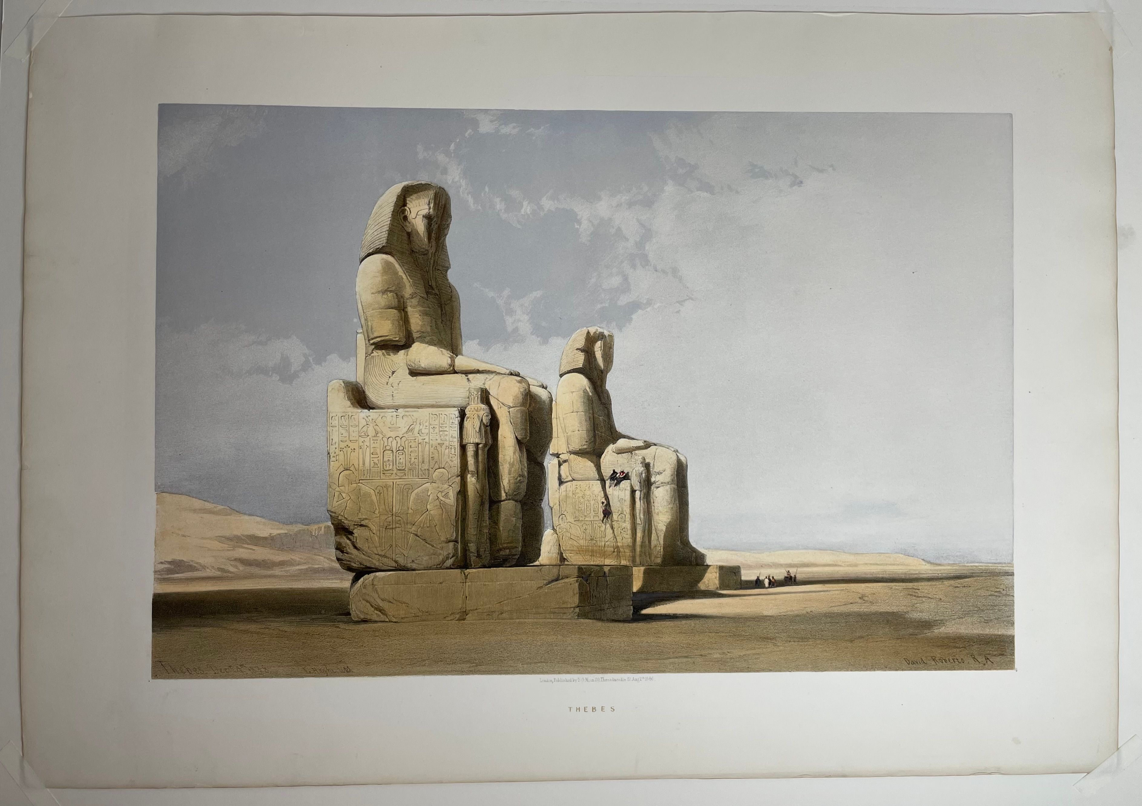 The Colossi of Memnon, (‘Thebes, Dec. 4, 1838’), view 4