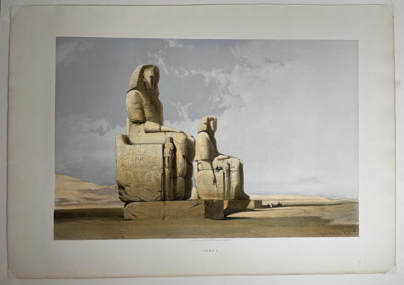 The Colossi of Memnon, (‘Thebes, Dec. 4, 1838’)