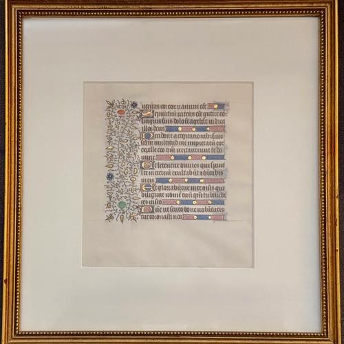 Illuminated Manuscript Leaf, Book of Hours, Office of the Dead, view 2