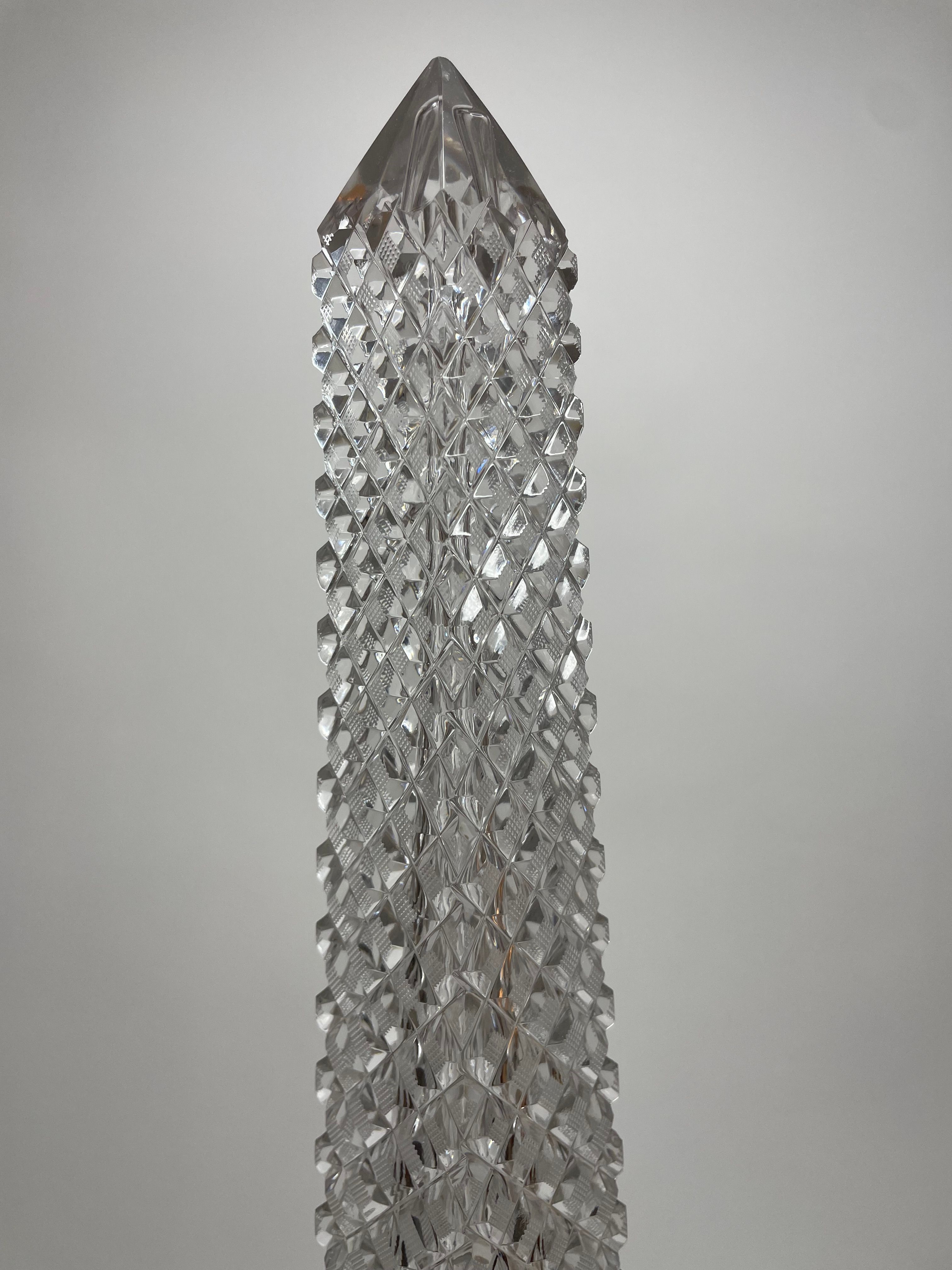 Baccarat Cut Crystal and Gilt-Bronze Obelisk, view 3