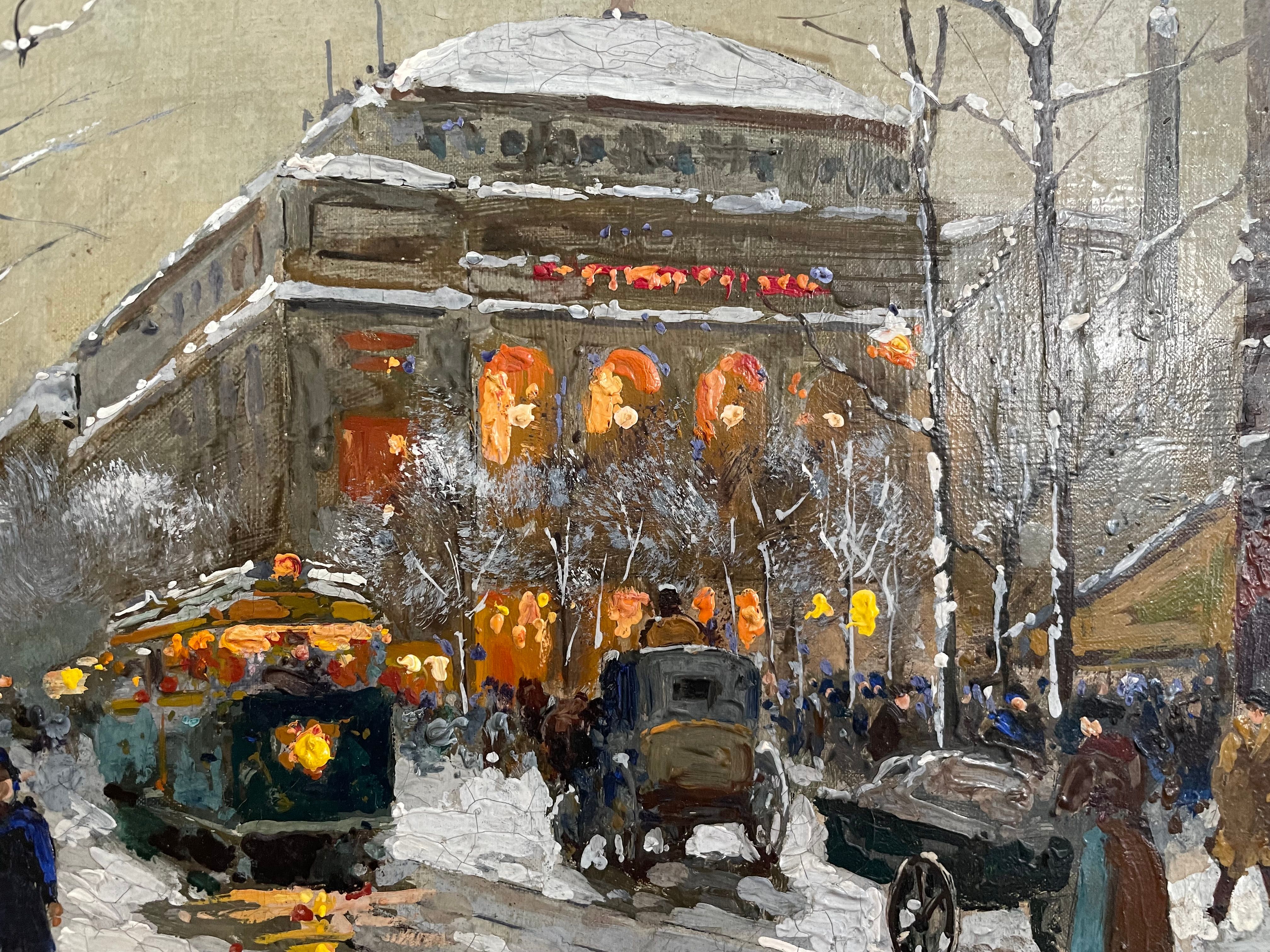 Place du Châtelet, Winter, view 4