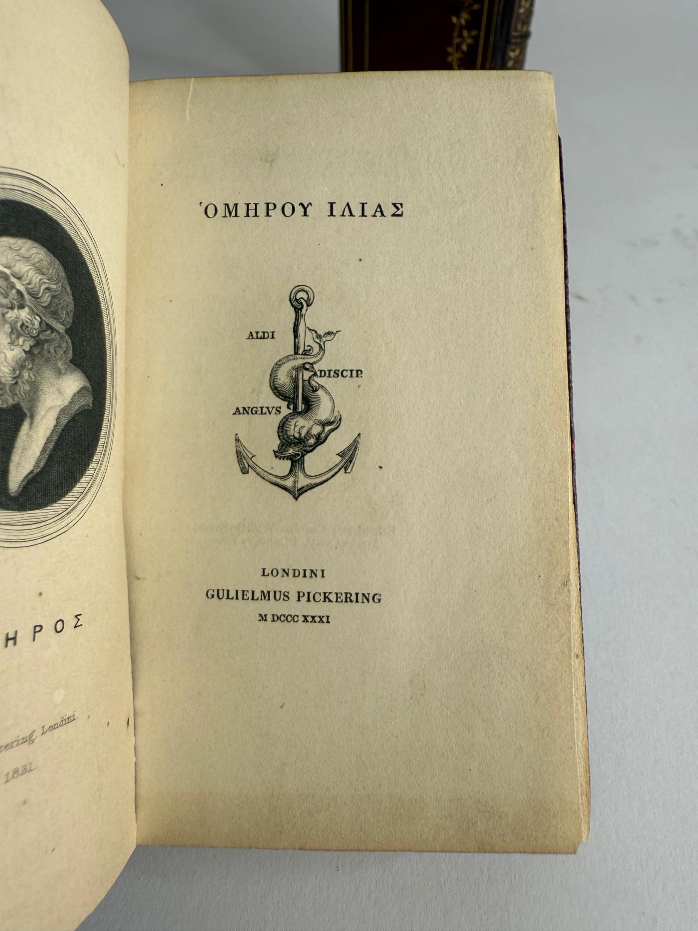Homer, Onlaid Binding by Zaehnsdorf