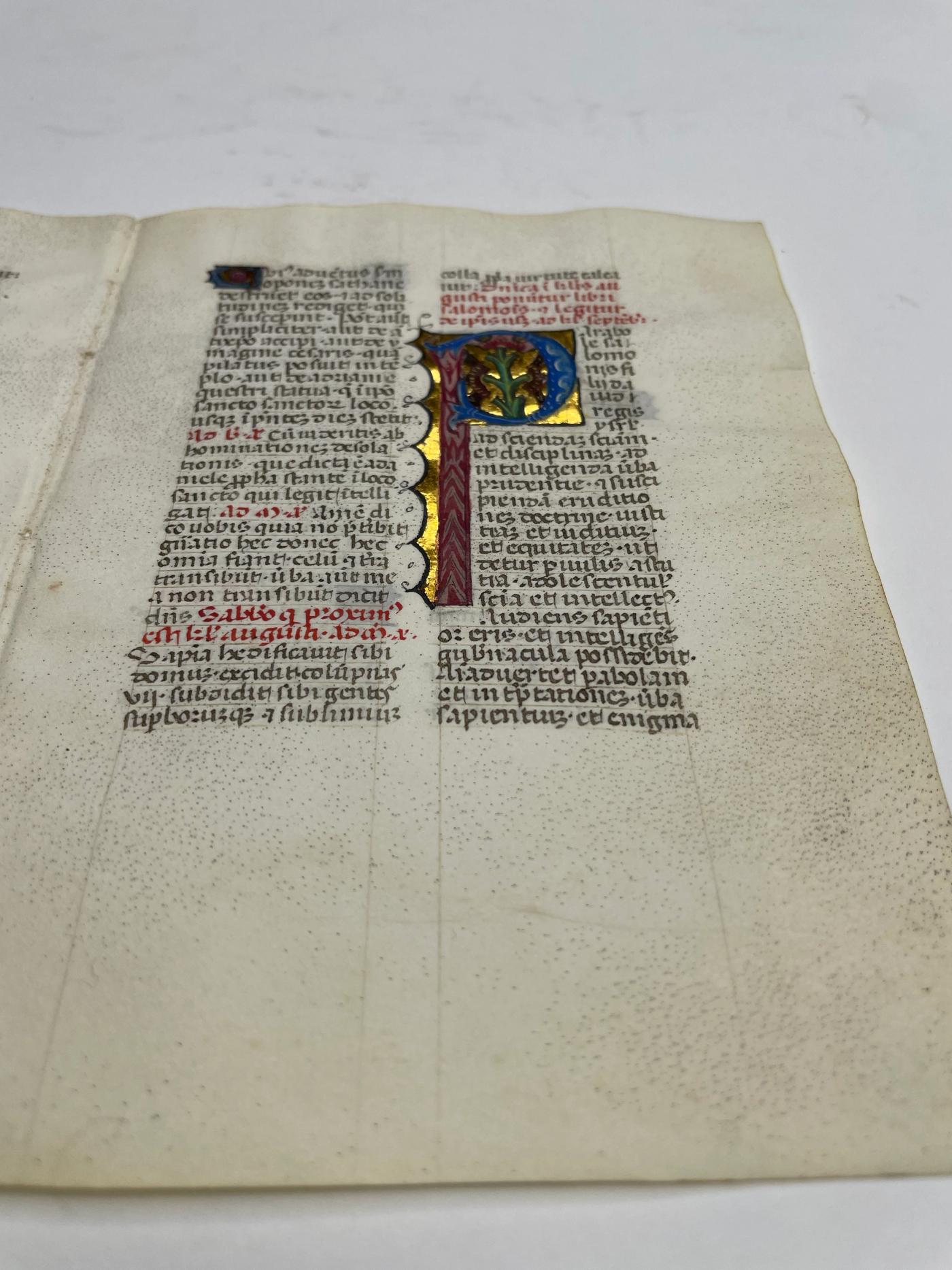 Illuminated Manuscript Leaf