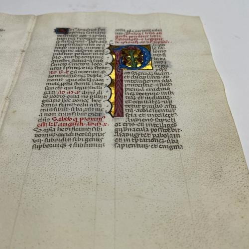 Illuminated Manuscript Leaf, view 2