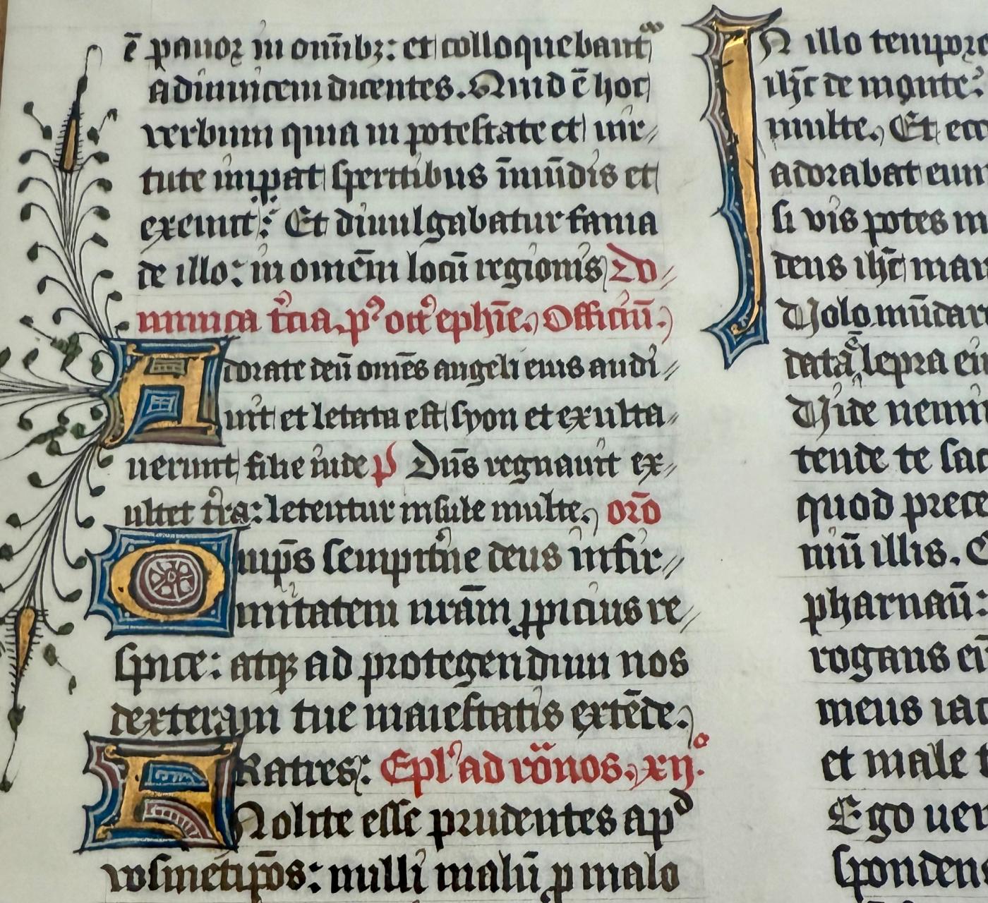 Illuminated Manuscript Leaf