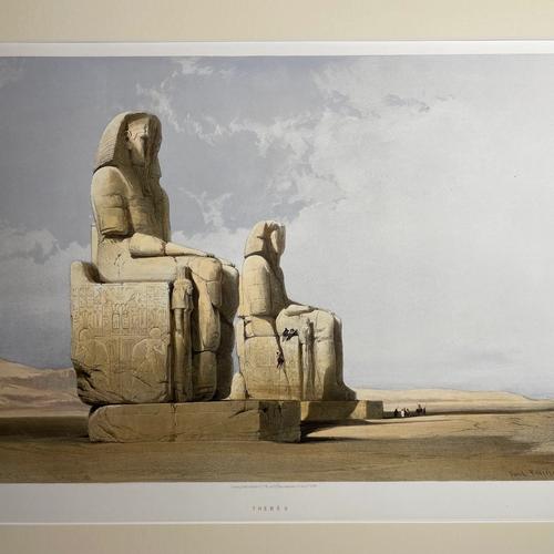 The Colossi of Memnon, (‘Thebes, Dec. 4, 1838’), view 3