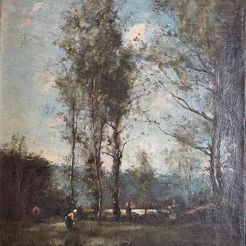Pastoral Landscape with Figures, view 3