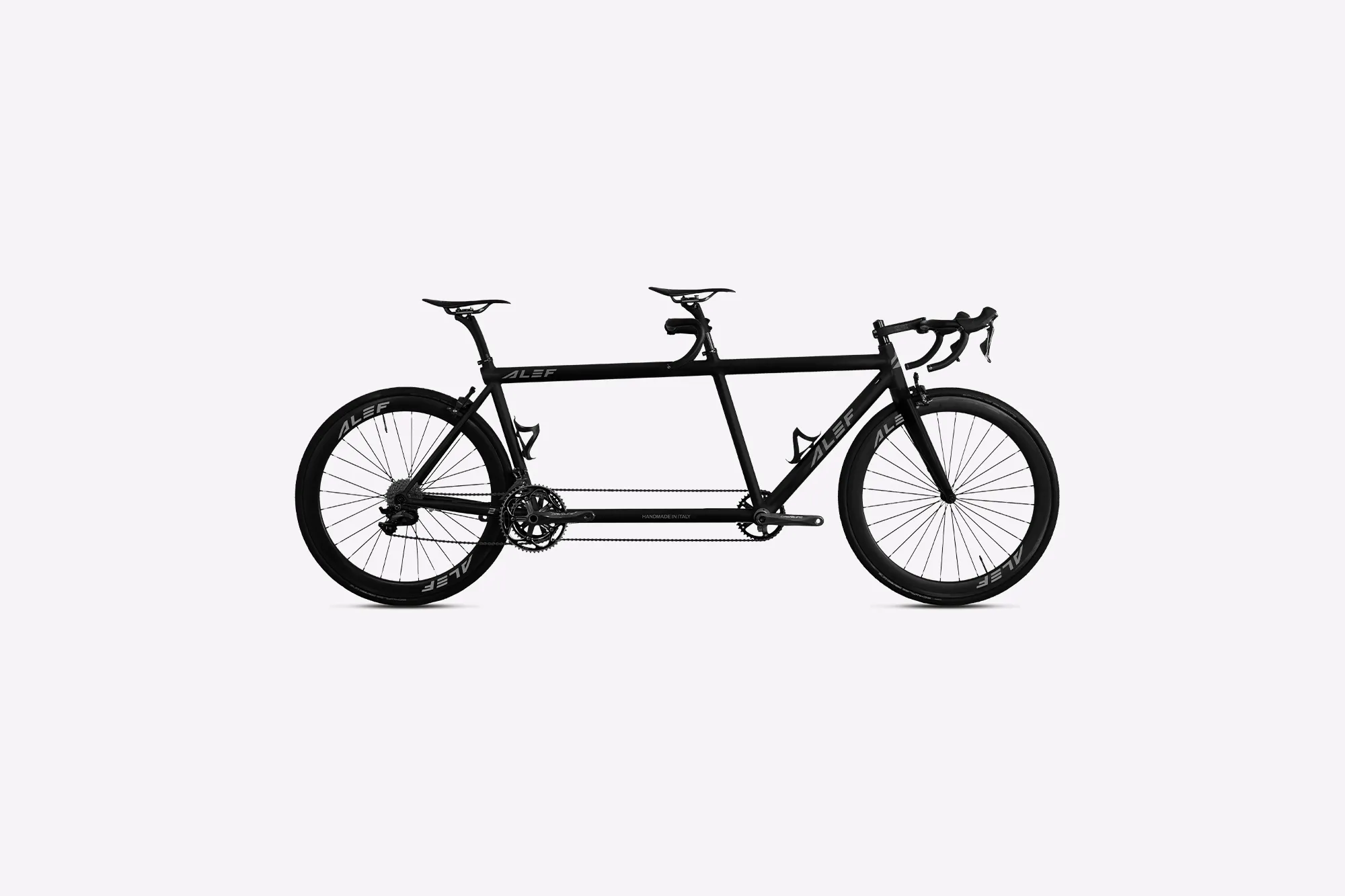 Black colored race tandem - 3D render