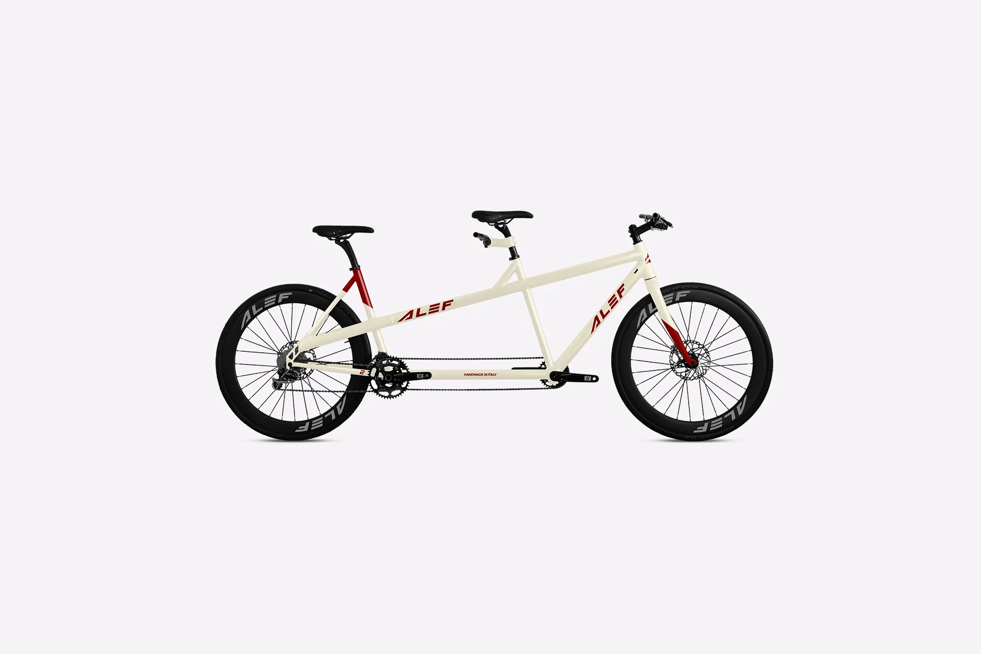 White and red touring tandem - 3D render