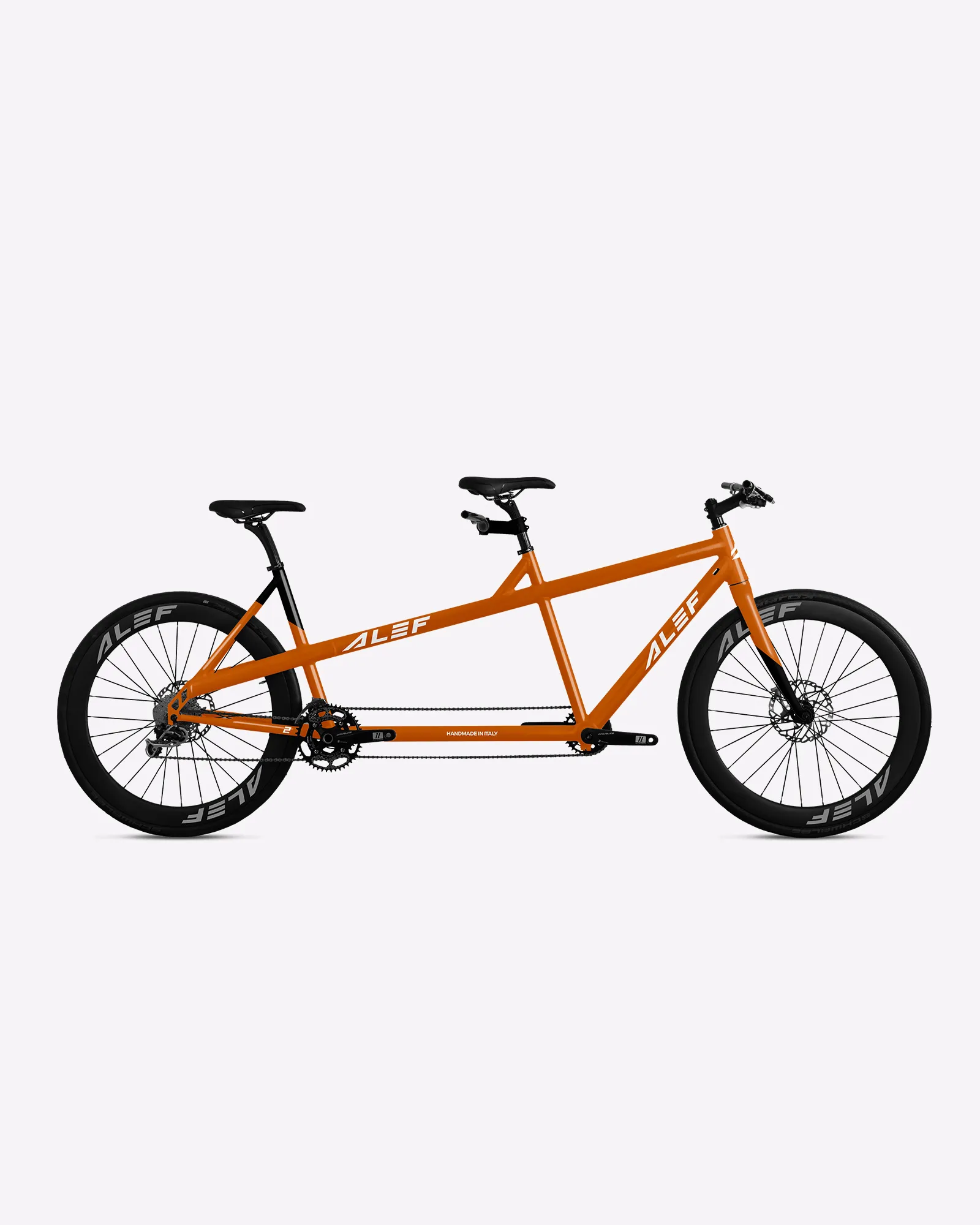 Orange touring tandem - 3D render