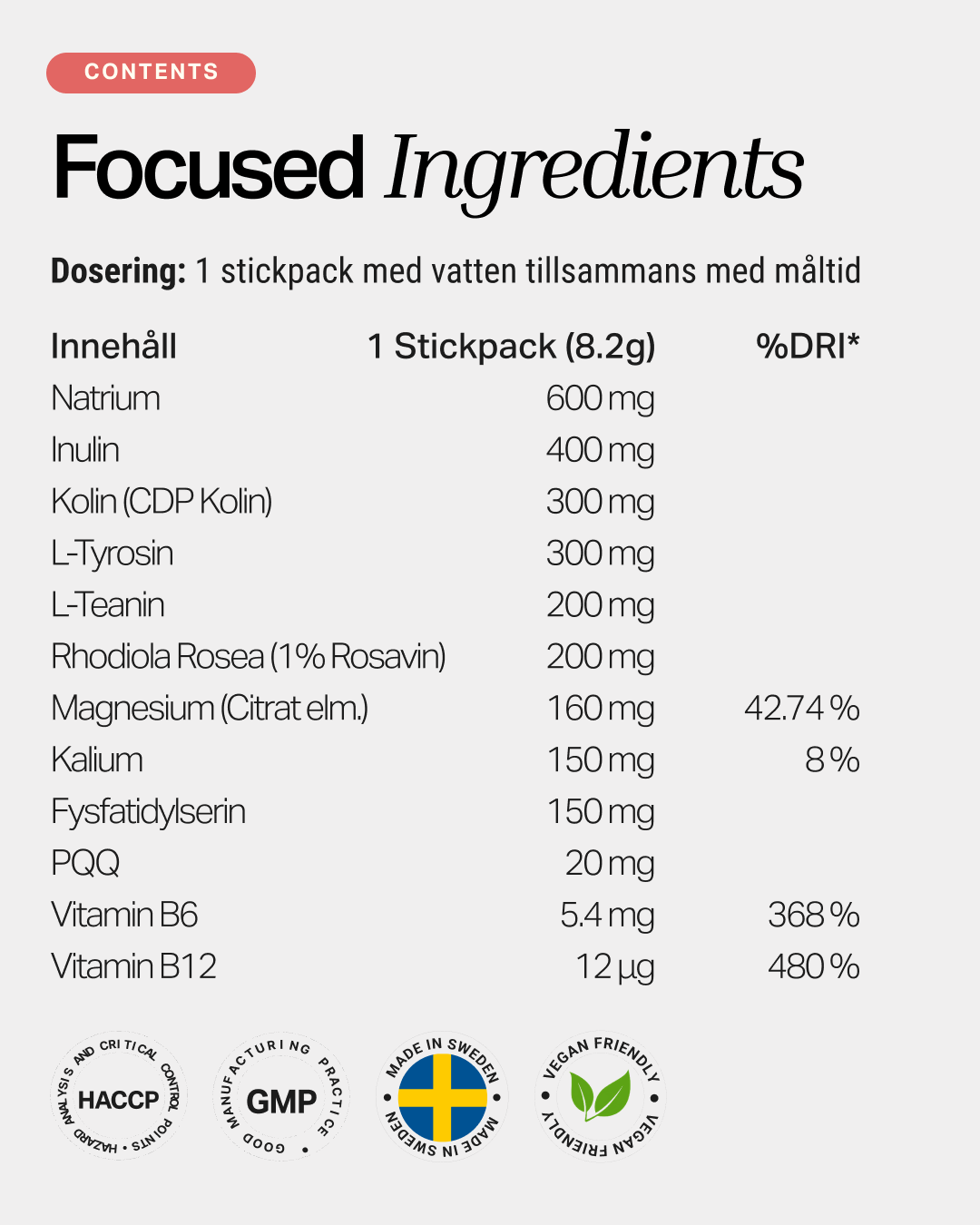 Kvinna dricker ett glas Remain Focused Electrolytes utomhus