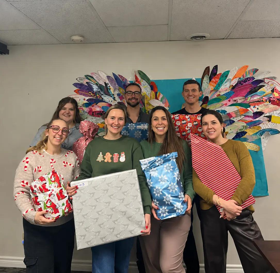 Annual gift wrapping support by TULLOCH for Sudbury Women's Centre.