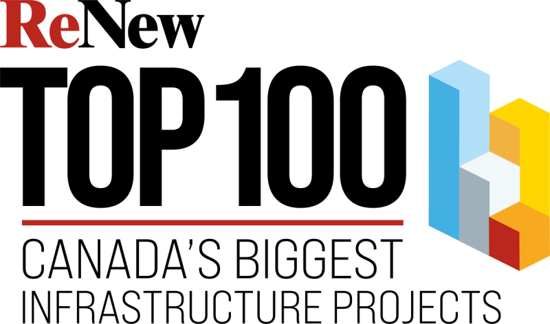 ReNew Canada Top100 Projects logo.