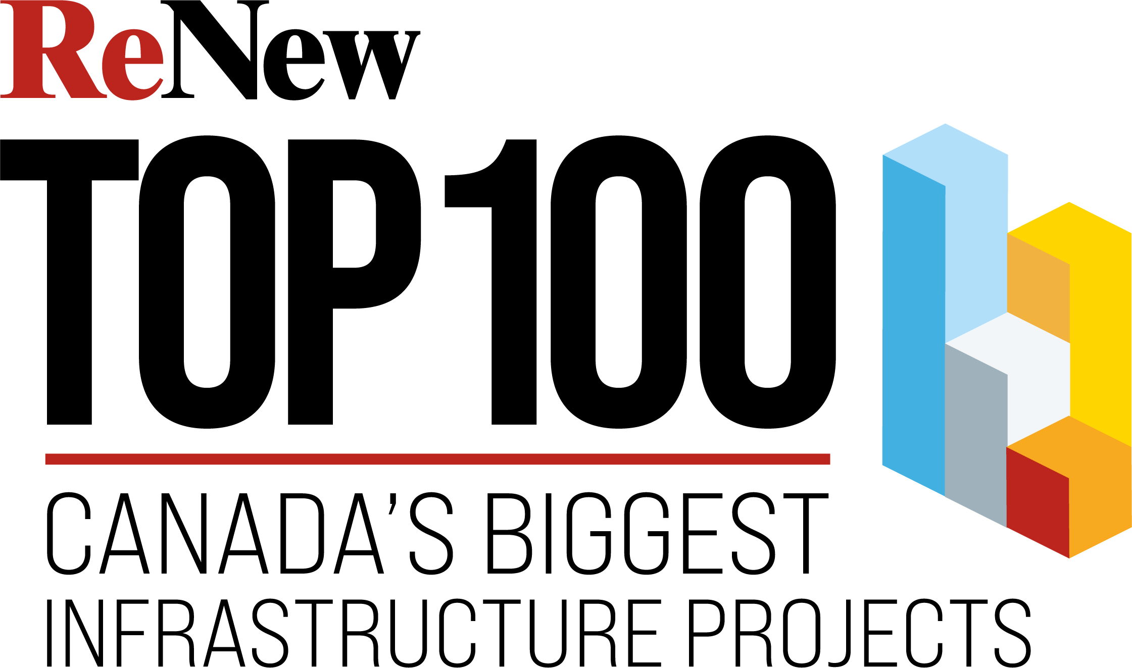 ReNew Canada Top100 Projects logo.