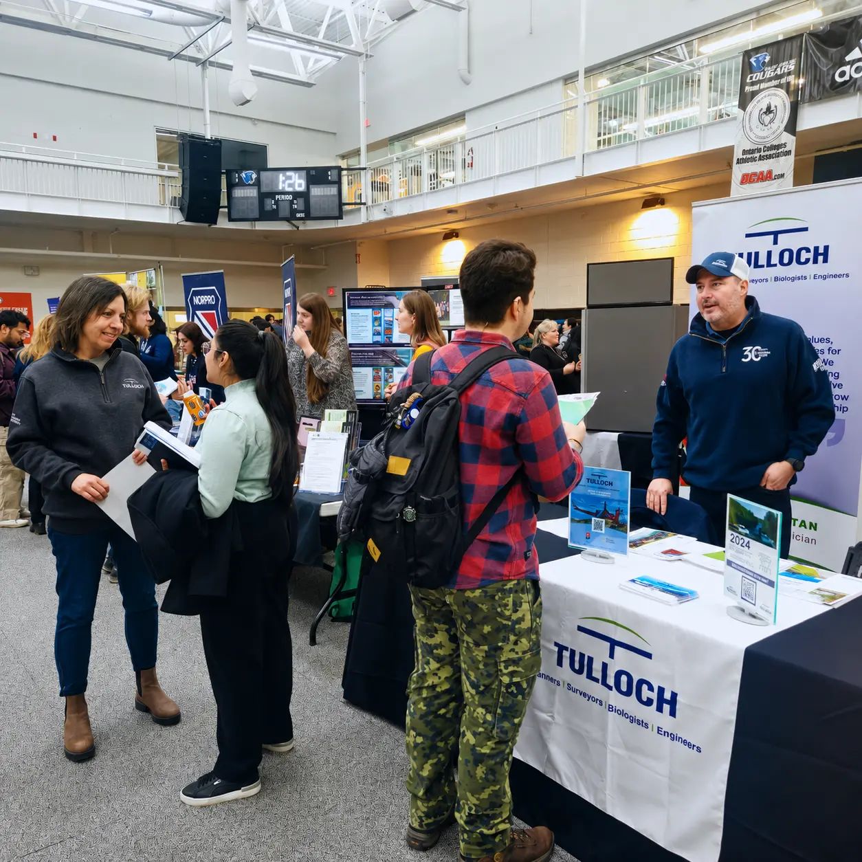 Recruitment team at an event.
