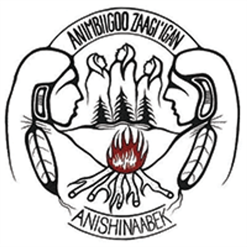 Animbigoo Zaagigan Anishinaabek logo.