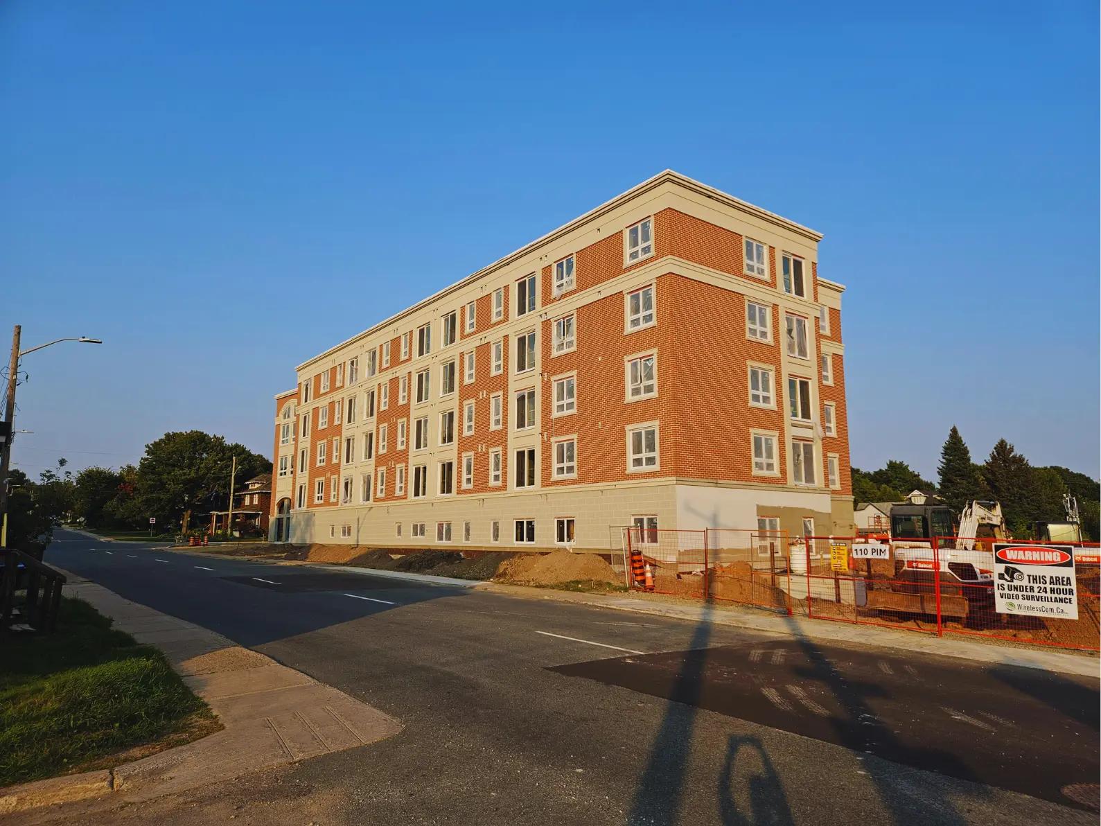 Exterior view of the 110 Pim Street development.