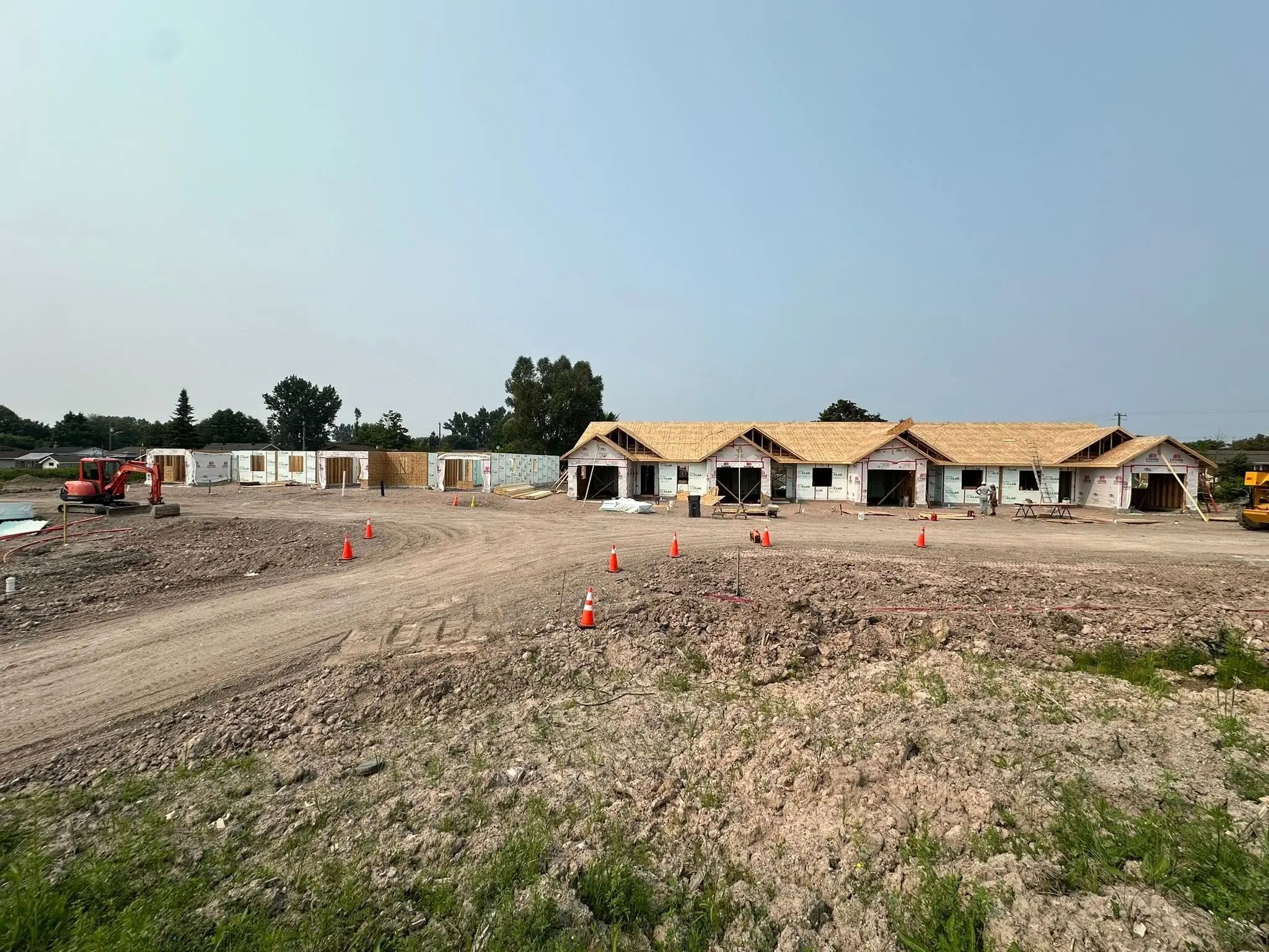 Korah Road project building and surrounding site during construction