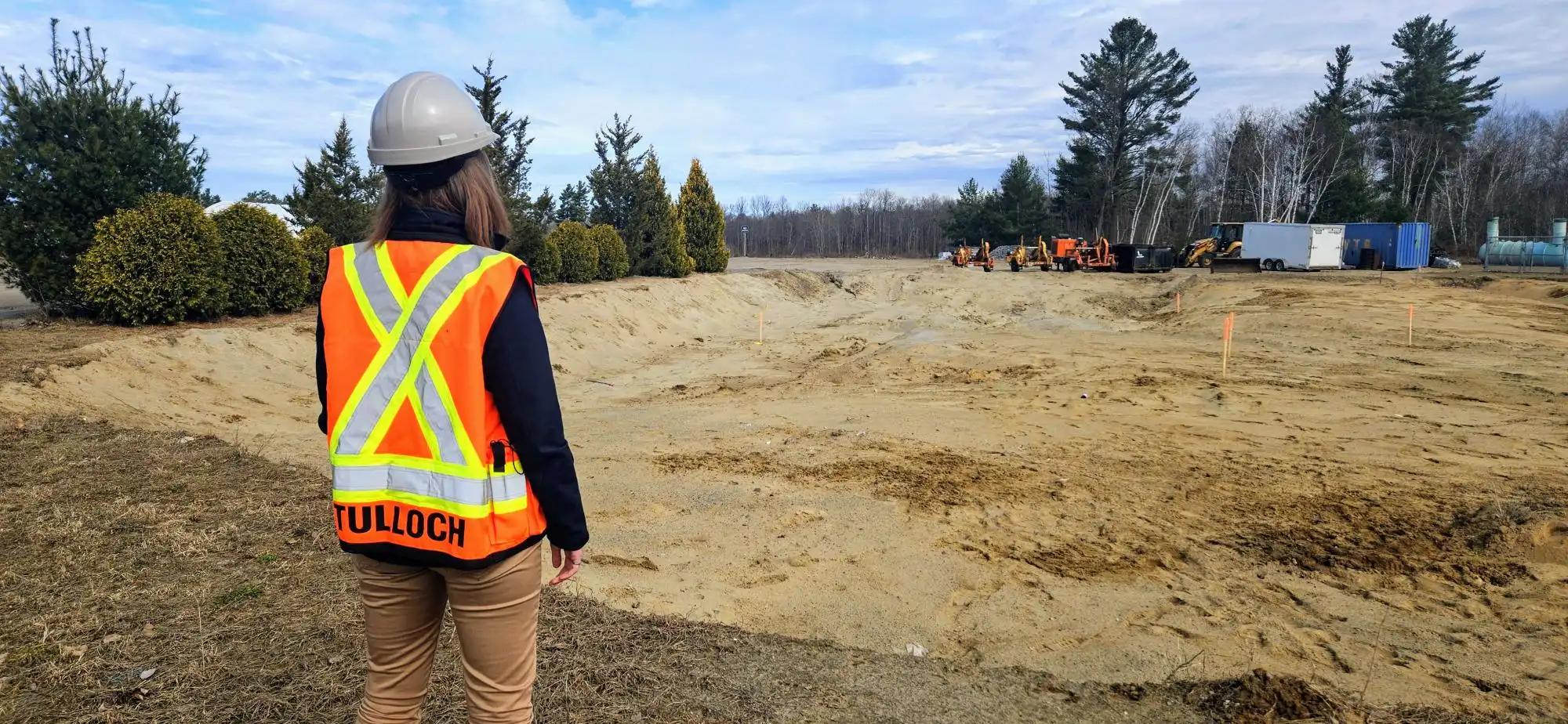 TULLOCH field technician at the Henvey Inlet Health Centre project site.