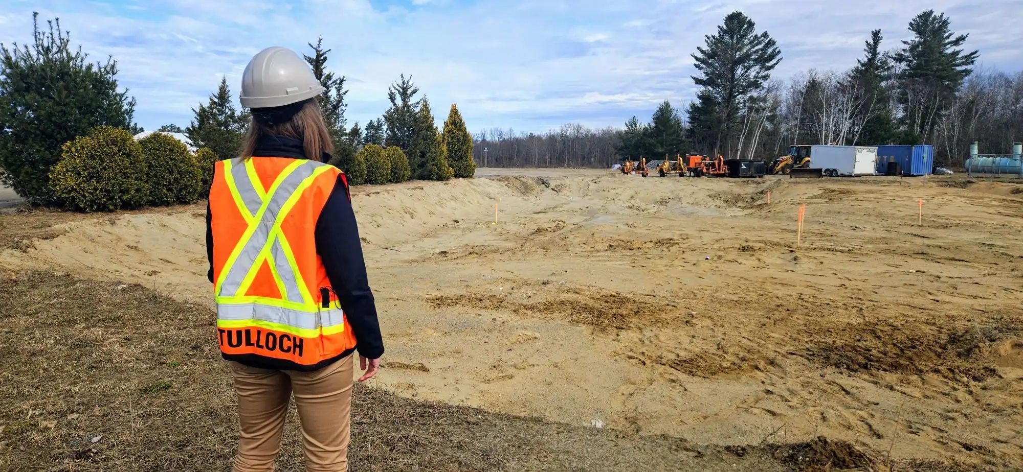 TULLOCH field technician at the Henvey Inlet Health Centre project site.