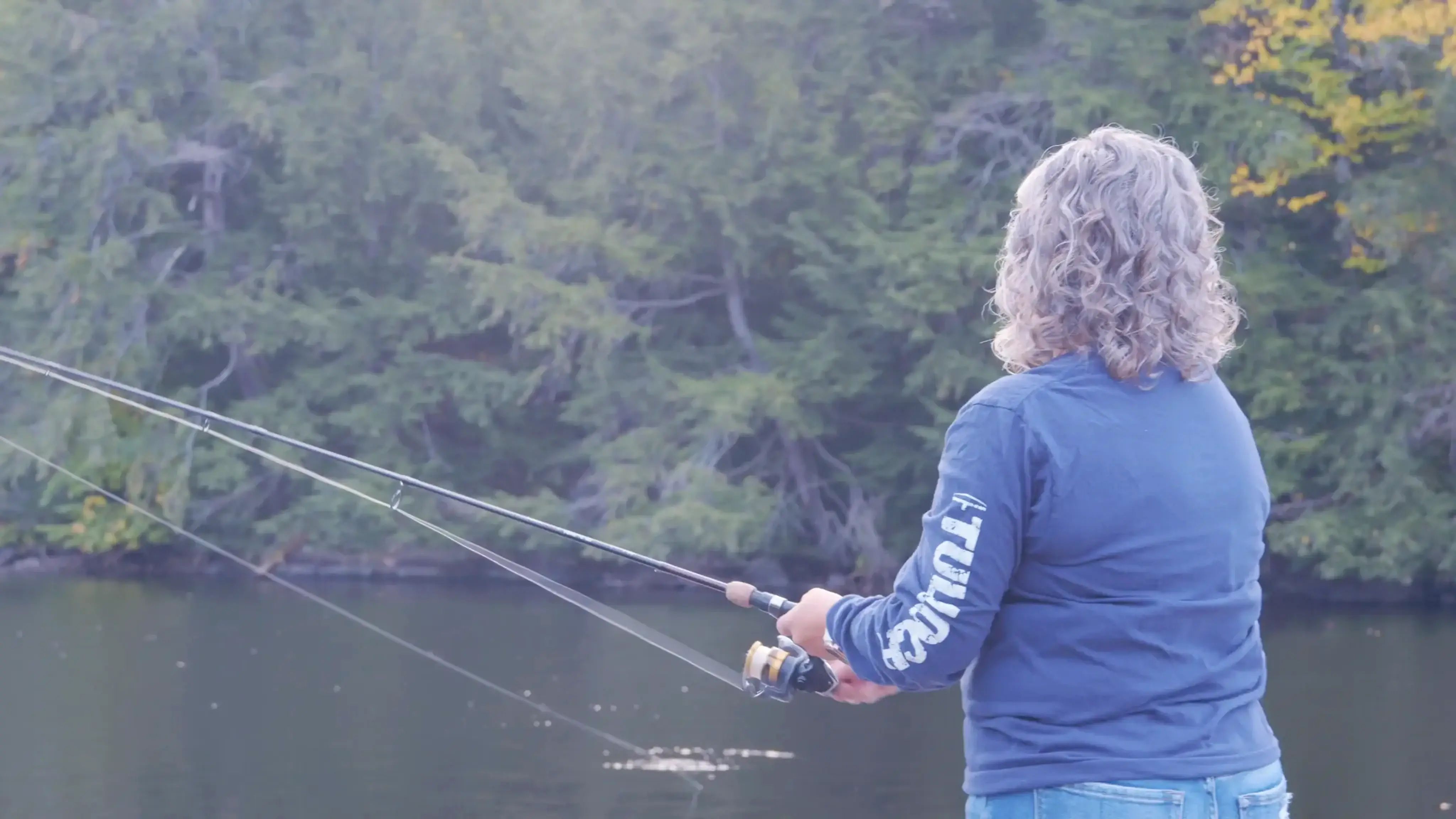 TULLOCH team member fishing in Huntsville.