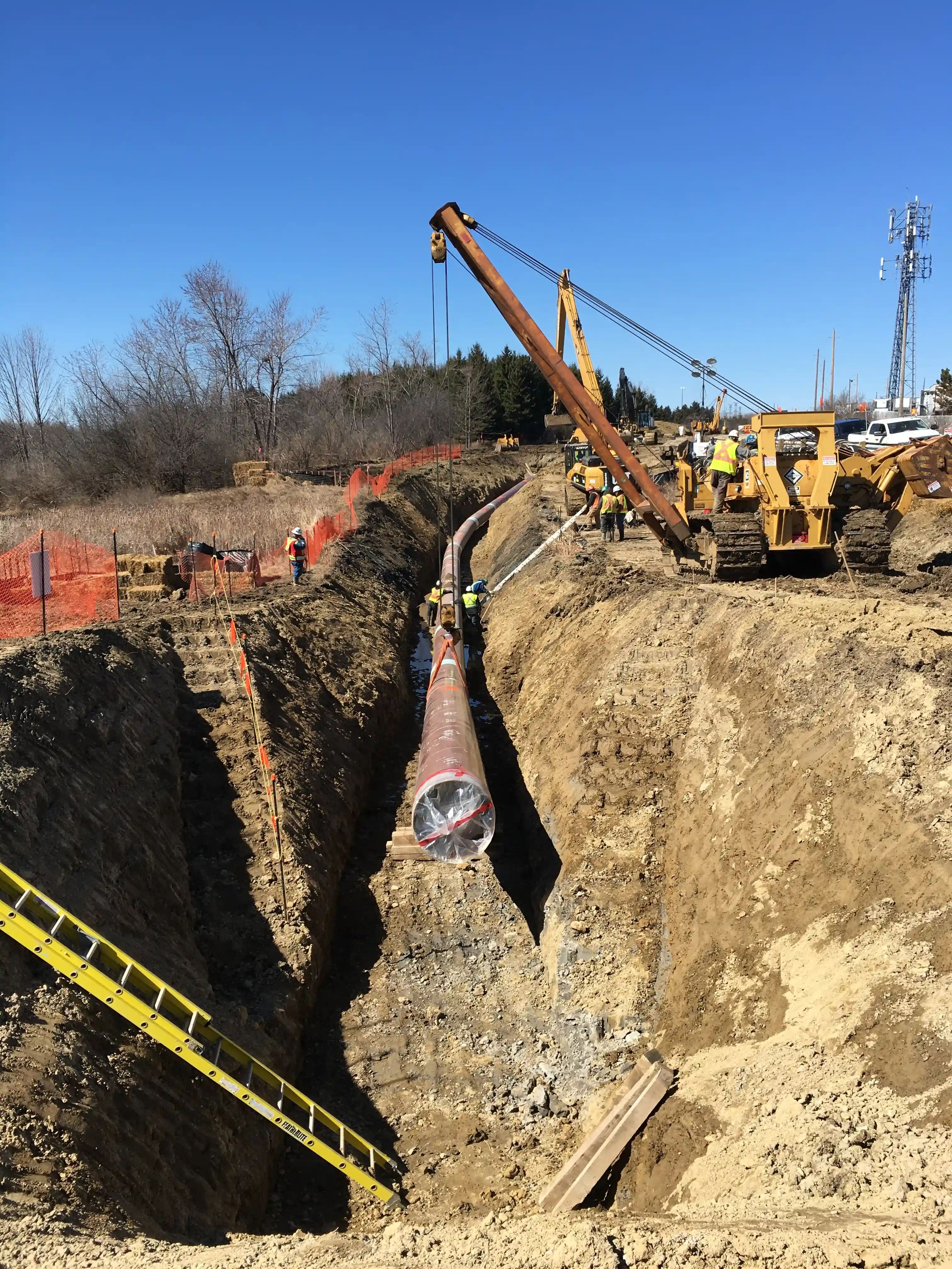 Field investigation or trench work at the Greenstone Gold project.