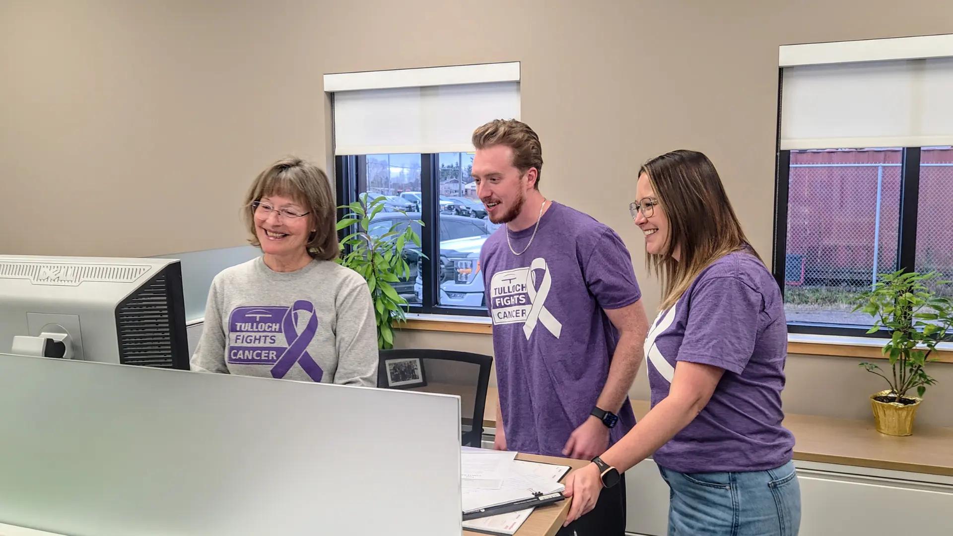 TULLOCH team in the Sault watching TULLOCH Fights Cancer