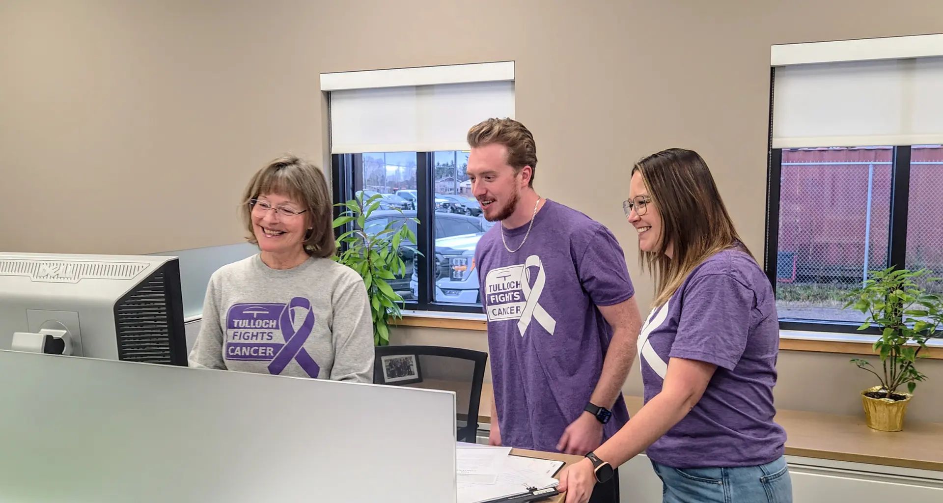 TULLOCH team in the Sault watching TULLOCH Fights Cancer