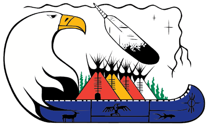 Ginoogaming First Nation logo.