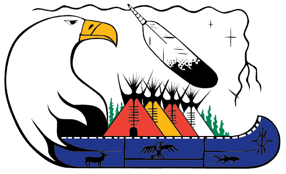 Ginoogaming First Nation logo.
