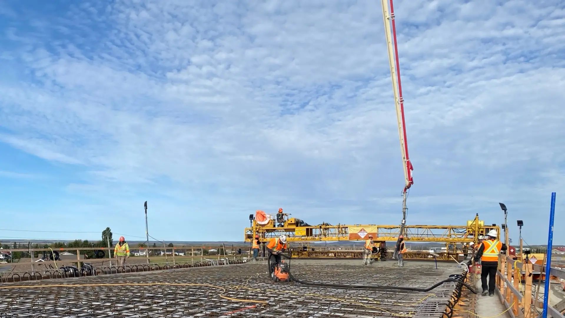 Bridge deck replacement at ONR bridge on Highway 11.