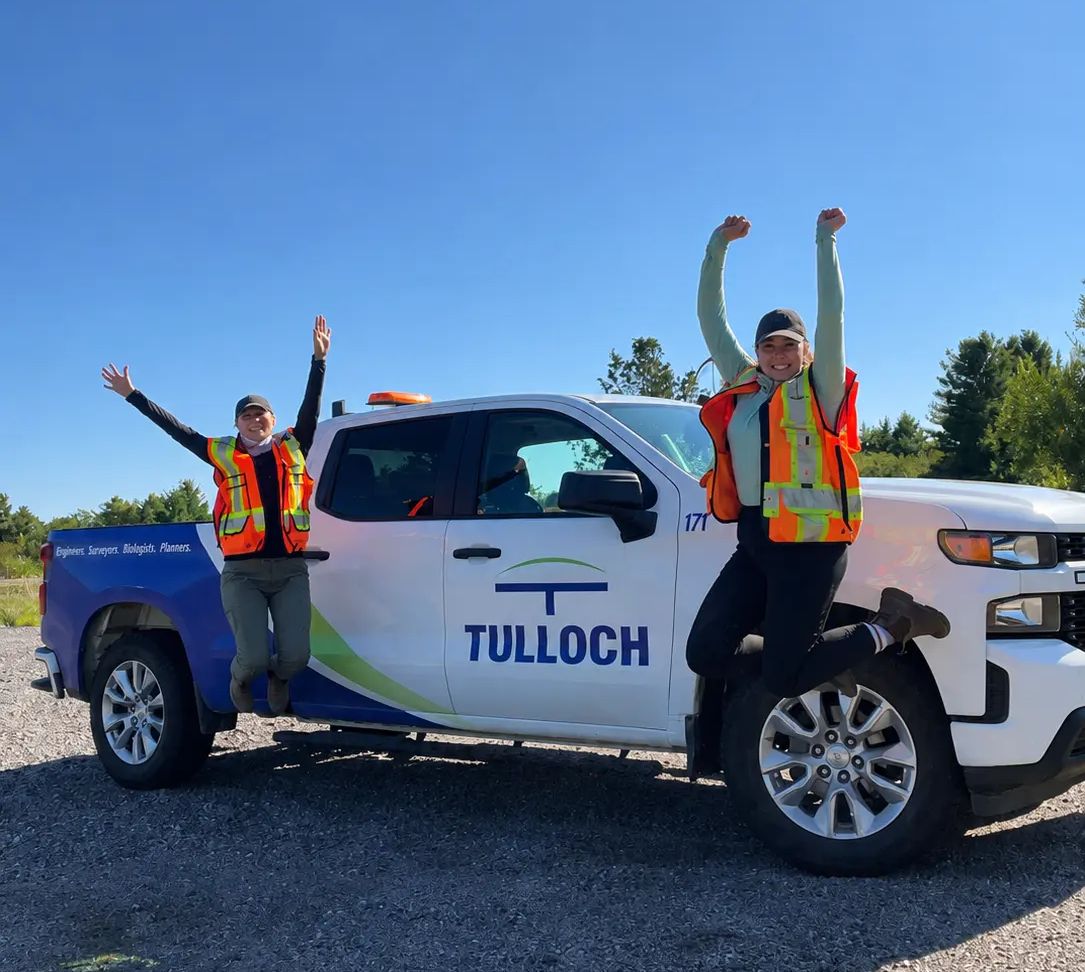 TULLOCH staff jumping in excitement.