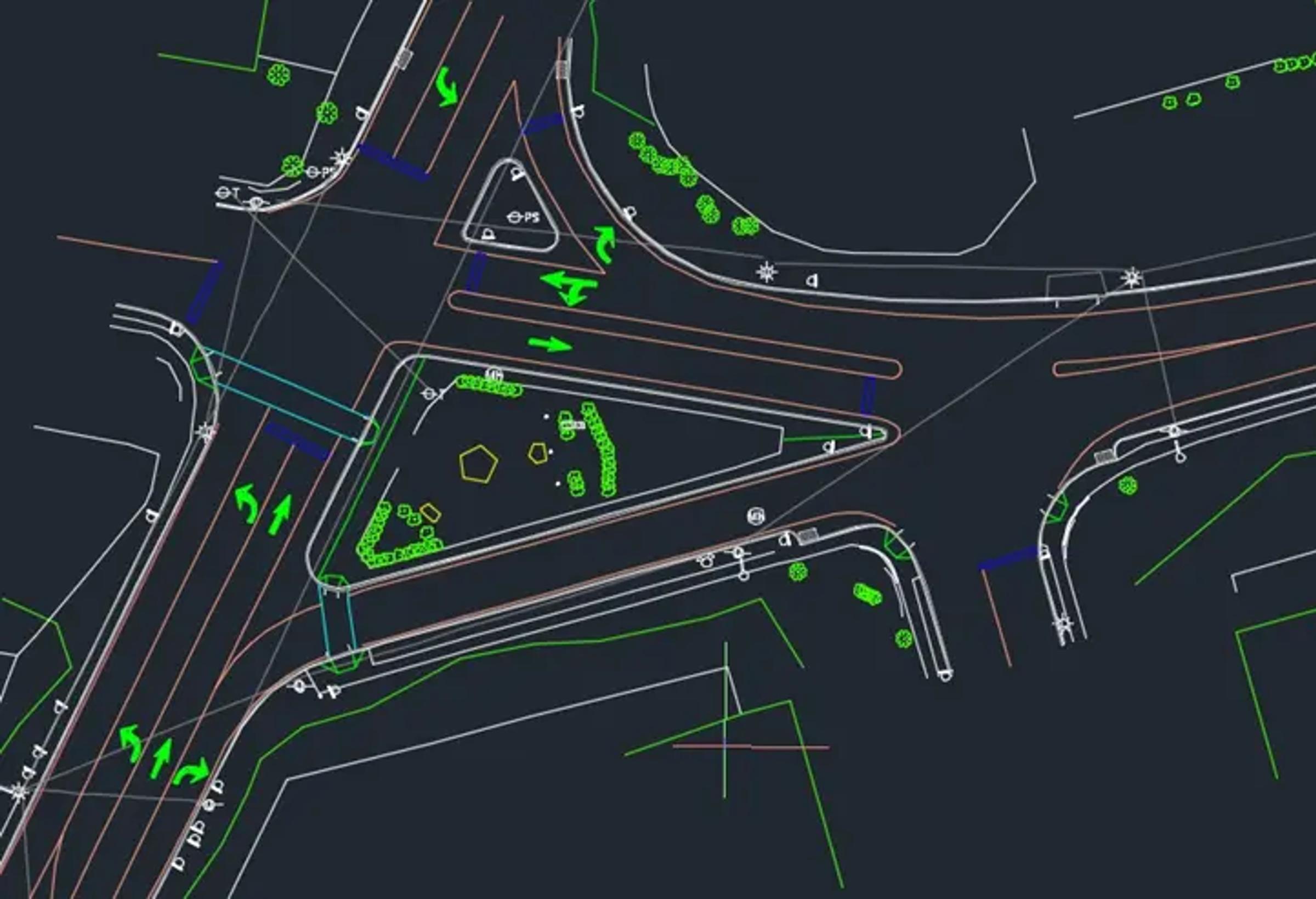Survey base plan for a Johnson Avenue roadway project.
