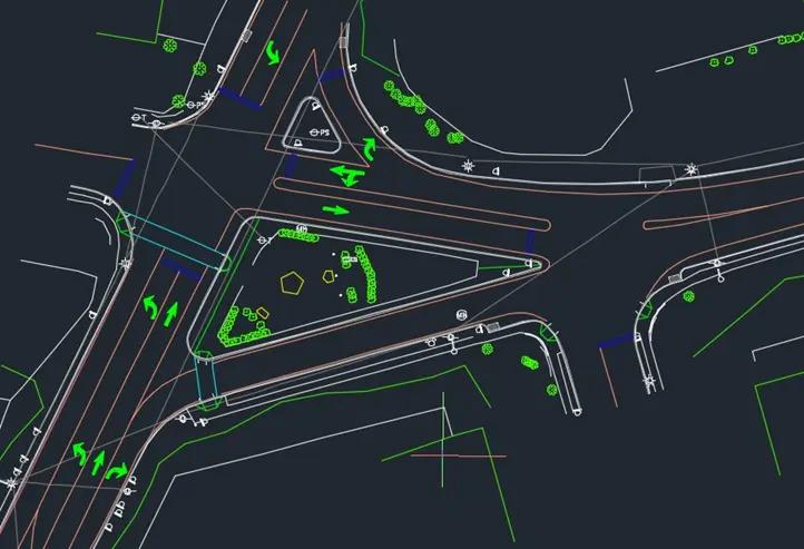 Survey base plan for a Johnson Avenue roadway project.
