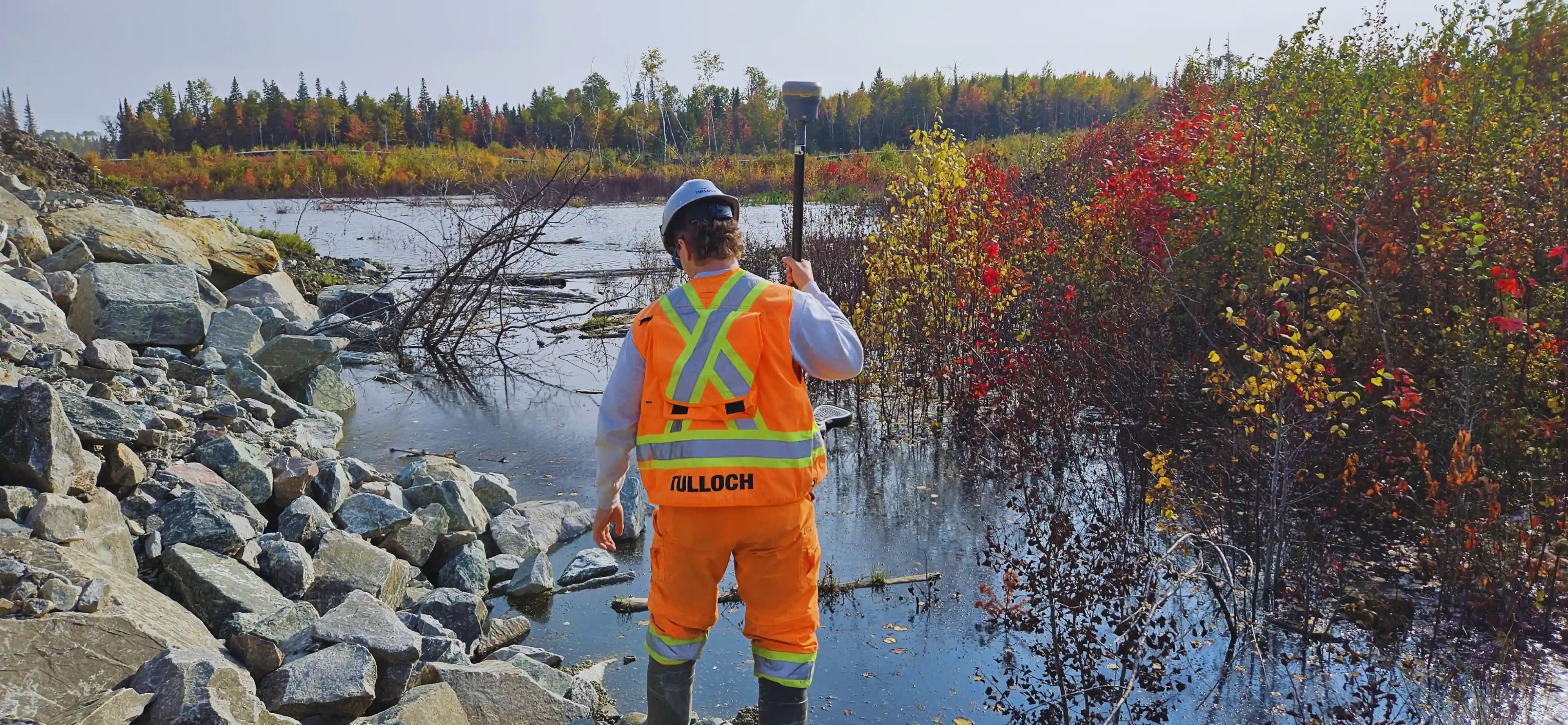 TULLOCH field technician working at the Cote Gold mine.