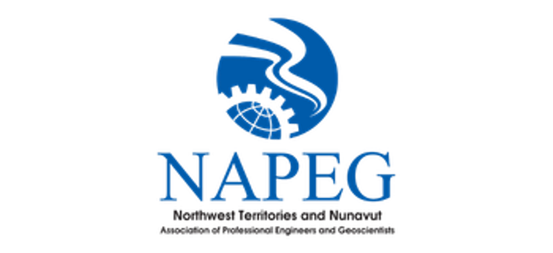 Northwest Territories and Nunavut Association of Professional Engineers and Geoscientists logo.