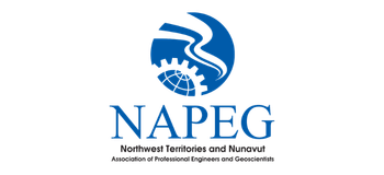 Northwest Territories and Nunavut Association of Professional Engineers and Geoscientists logo.