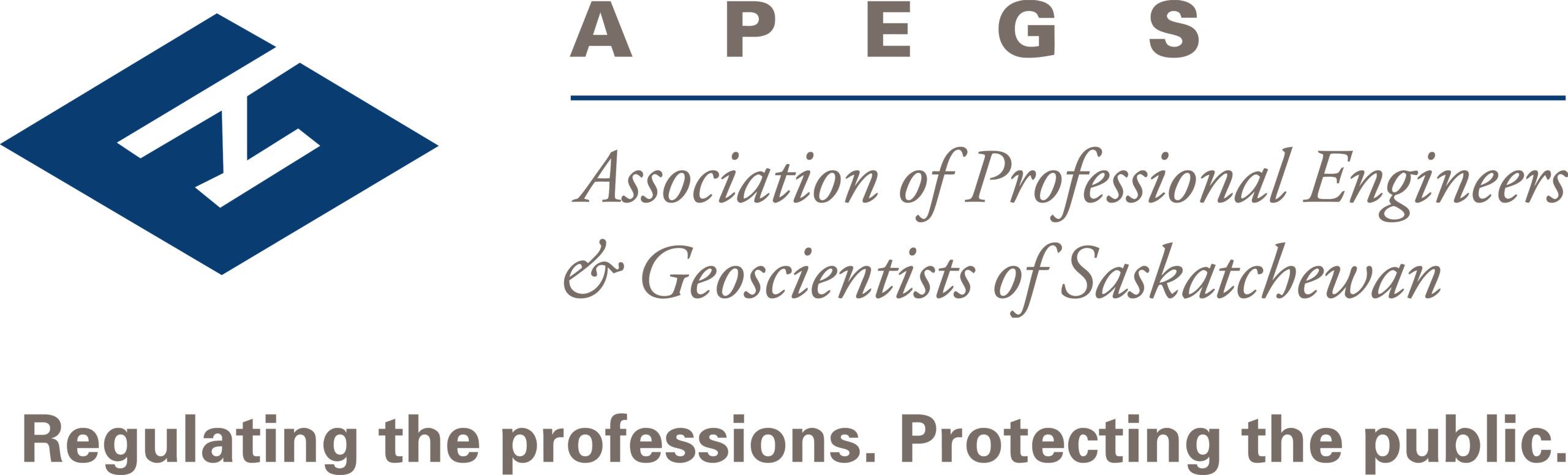 Association of Professional Engineers and Geoscientists of Saskatchewan logo.