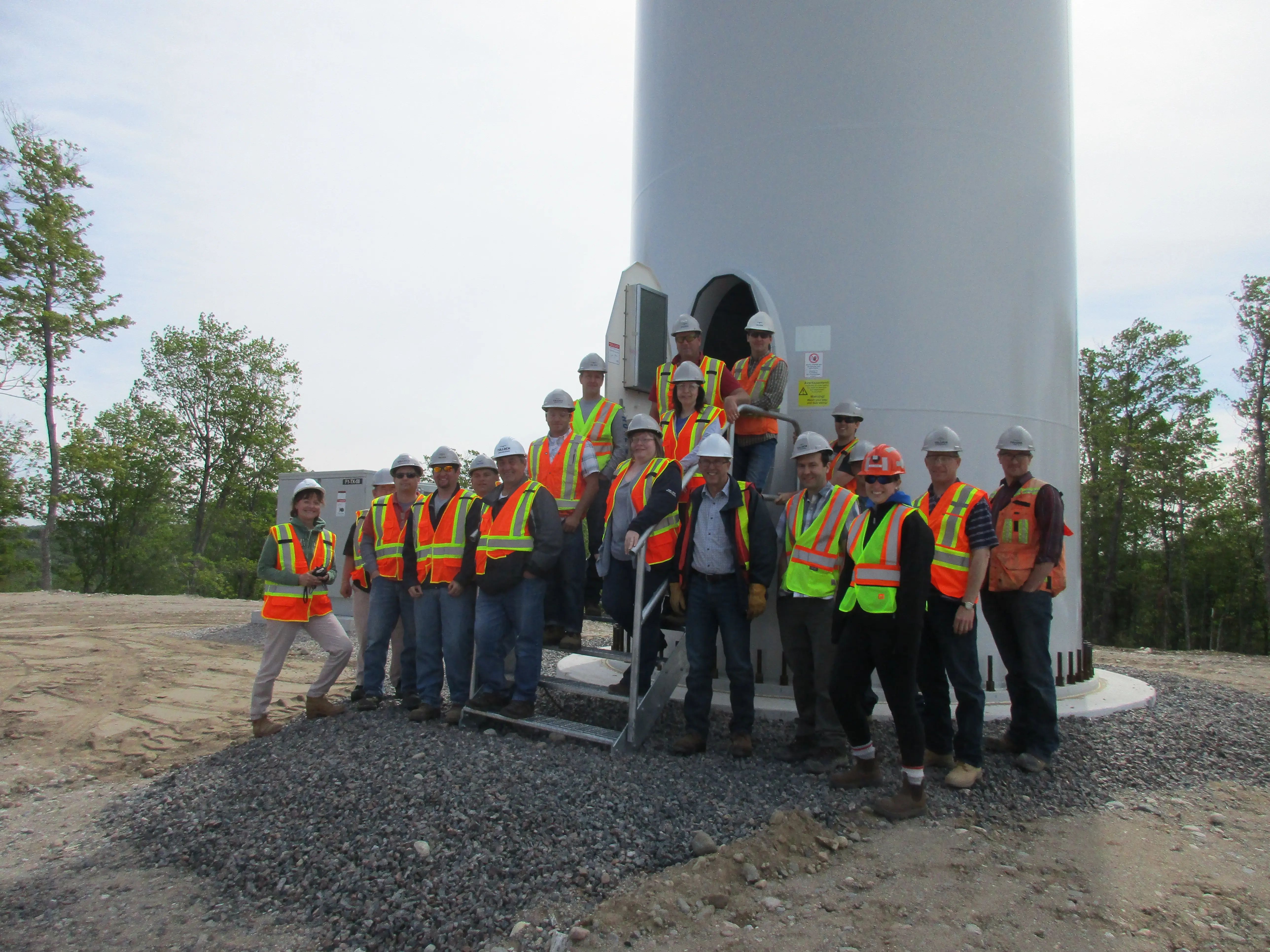 TULLOCH team at Bow Lake Wind Project.
