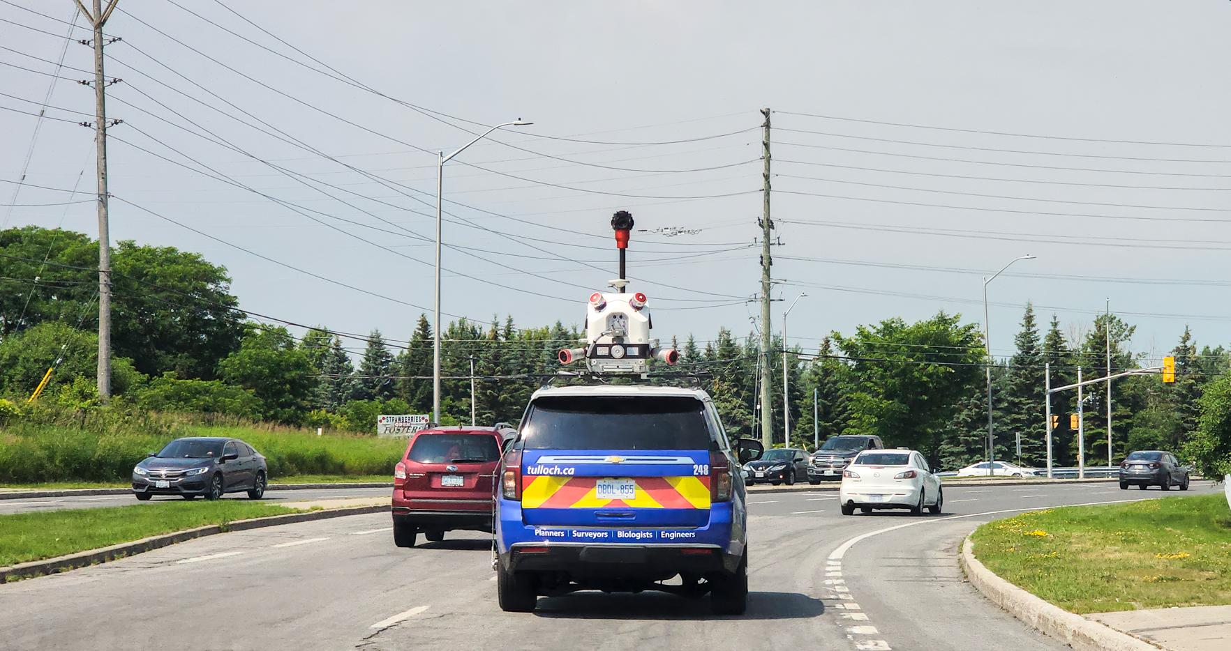 TULLOCH mobile mapping vehicle collecting roadway corridor data.