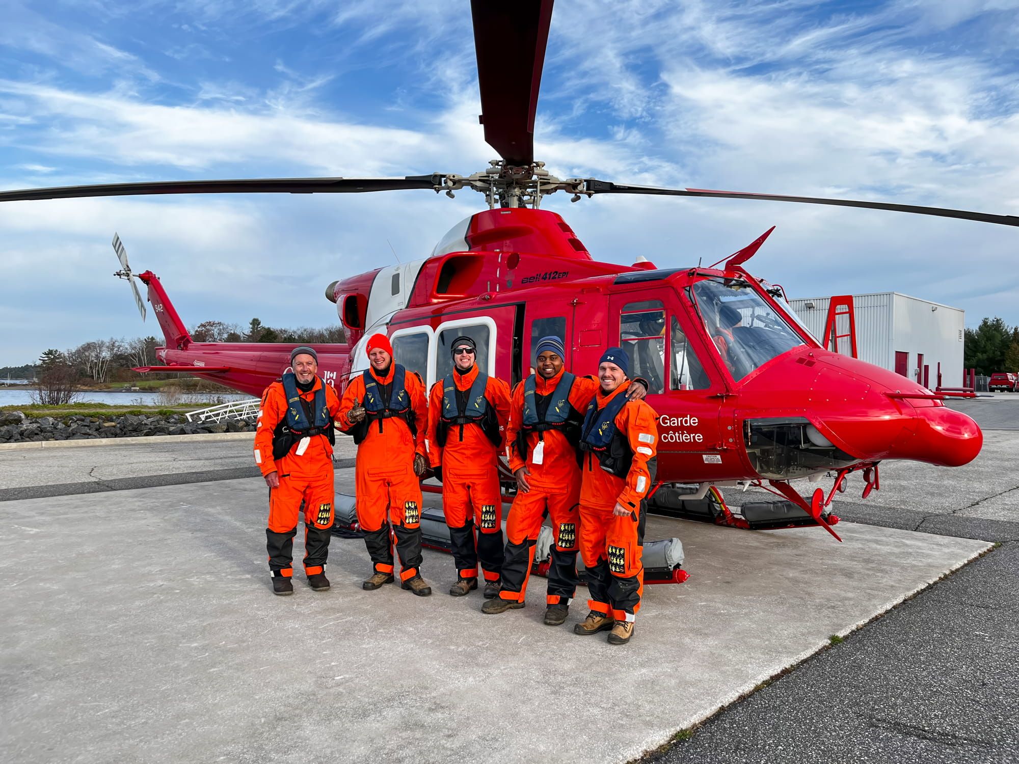 Team heading for lighthouse inspections.